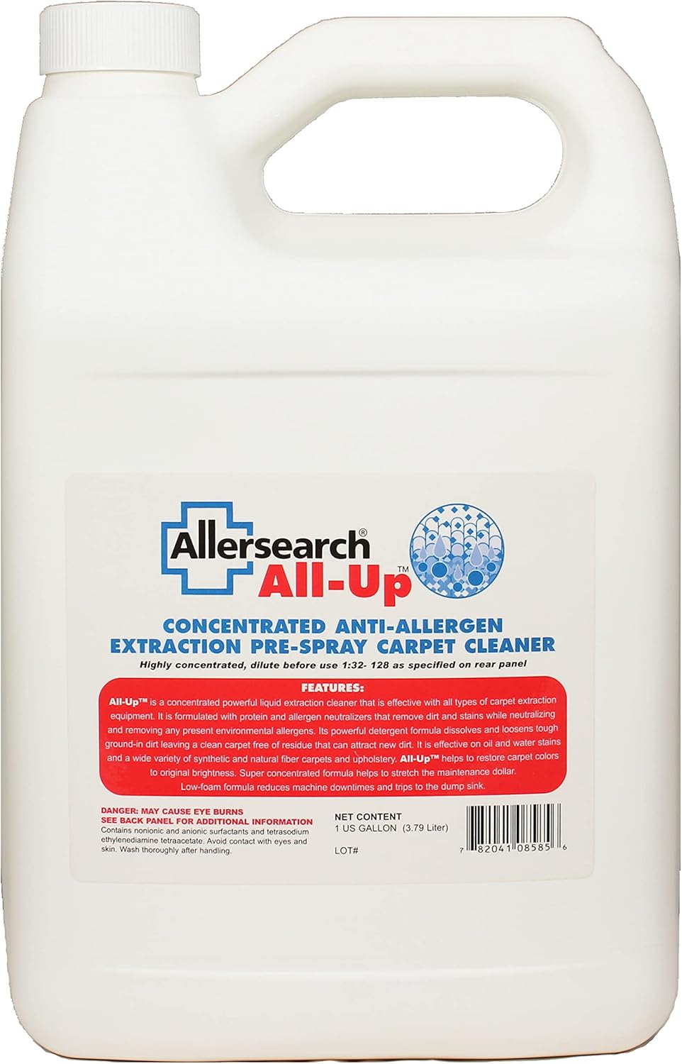 Allersearch All-Up Concentrated Anti-Allergen Carpet Spot Spray 1 Gallon (128 Oz)