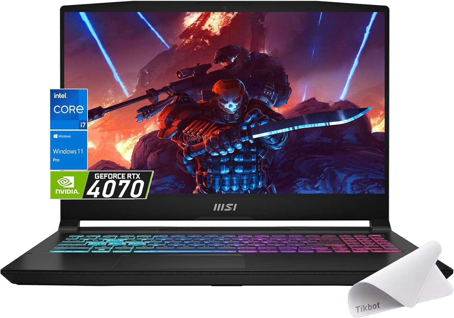 MSI Katana 15.6″ Gaming Laptop, 144Hz FHD, Intel Core i7-13620H, NVIDIA GeForce RTX 4070, 4-Zone RGB Gaming Keyboard, w/Mouse pad (Win11 Pro, 64GB RAM | 1TB PCIE SSD)