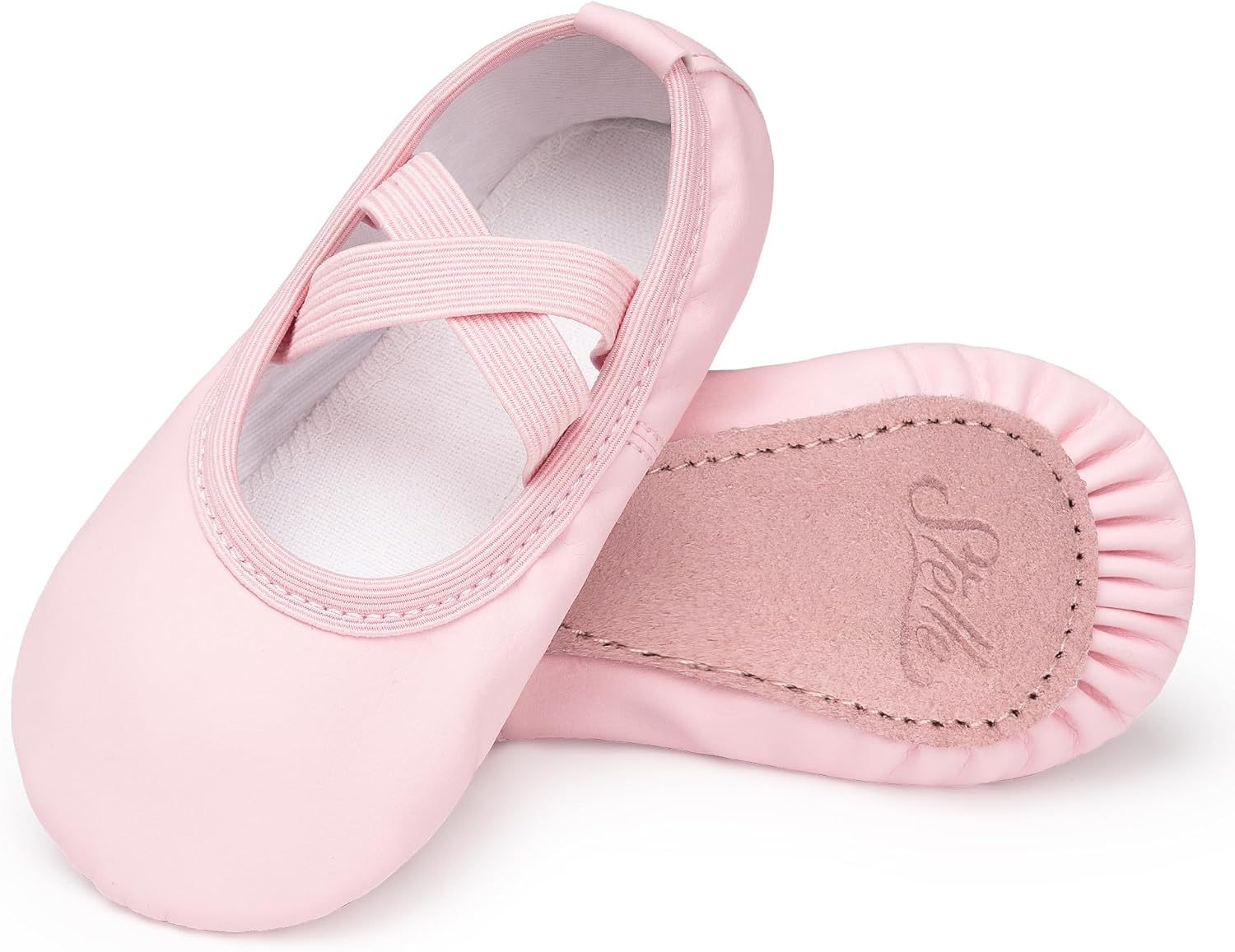 Stelle Girls Ballet Shoes Boys Toddler Soft Leather Dance Slippers for Toddler/Little Kid/Big Kid