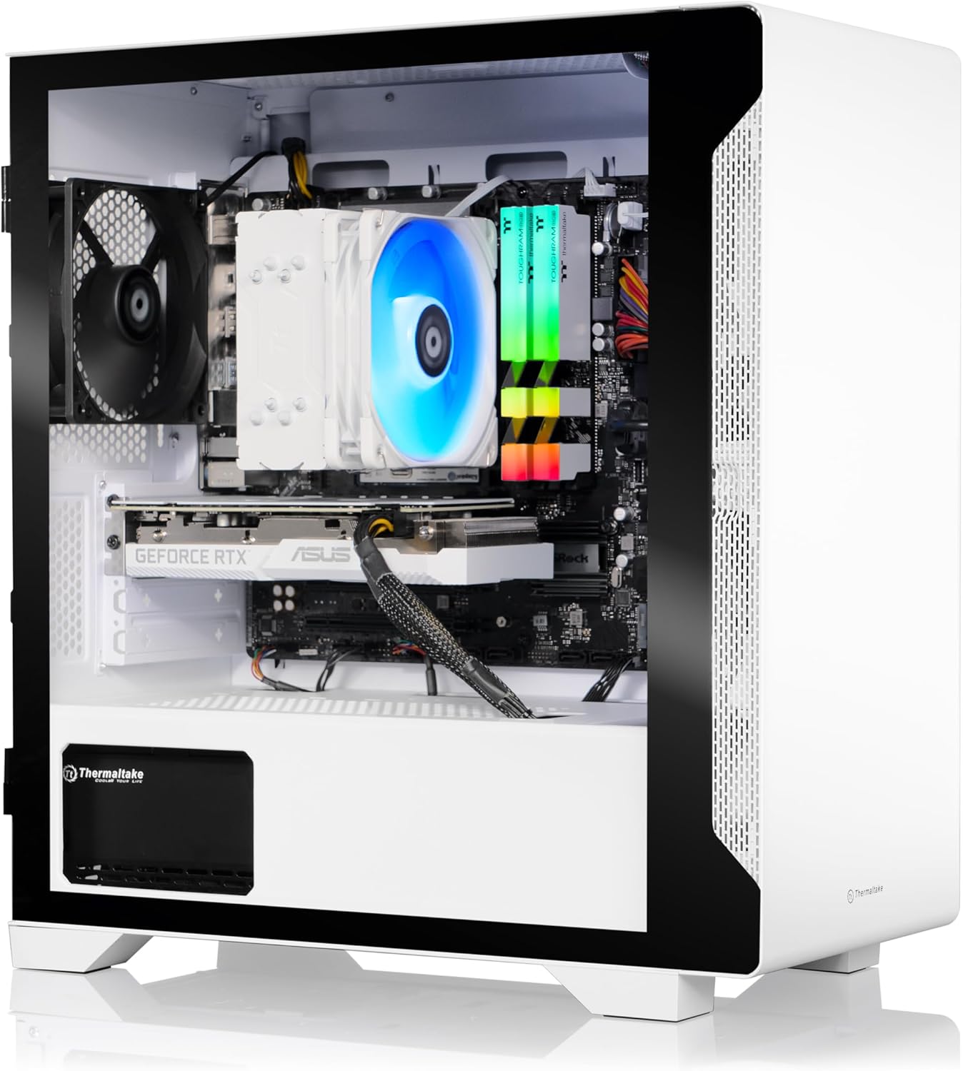 Thermaltake LCGS Glacier i360 R4 Gaming Desktop (Intel Core i5-12400F, ToughRam DDR4 3600Mhz 16GB RGB Memory, NVIDIA GeForce® RTX 3060, 1TB NVMe M.2, Windows 11) S1GL-B66R-360-LCS