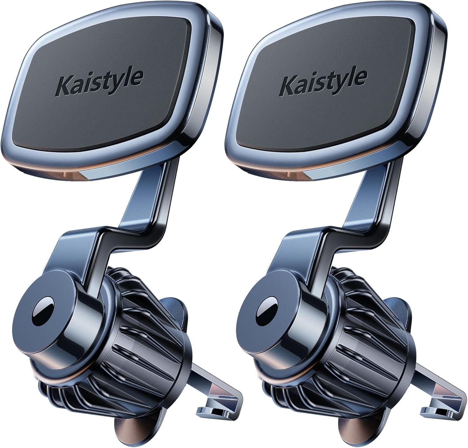 【2-PACK】 Magnetic Phone holder for Car Vent,【Upgraded Clip】car vent magnetic phone mount, 【Strong Magnet 】【 360° Rotation 】Magnetic Air Vent Phone bracket for car Fits iPhone Samsung, etc Cell Phone