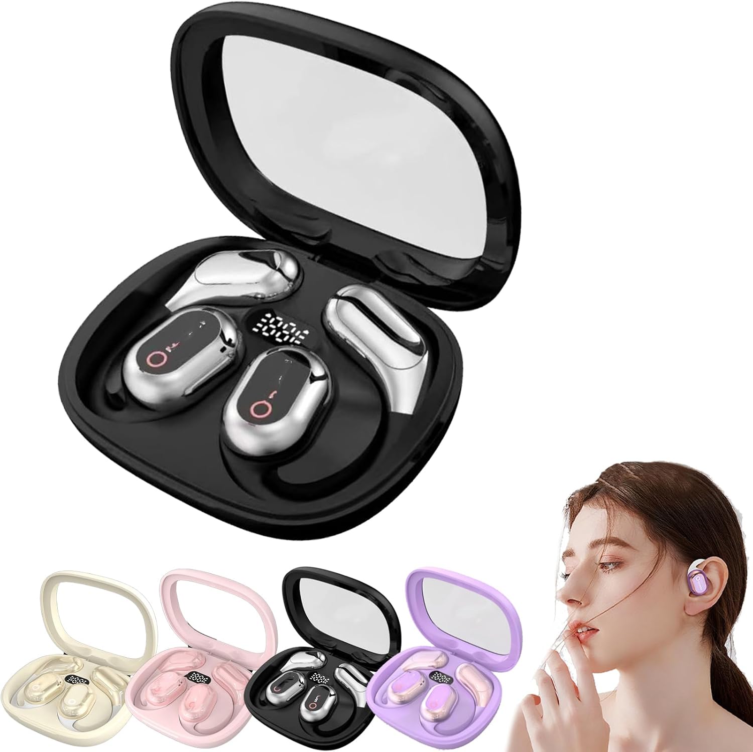 Peachloft Translator, Peachloft Translater, Peachloft Open Air Max Ai Headphones Translator, Ailsion Open Ear Headphones Wireless Bluetooth 5.3 Earbuds, Wireless Bluetooth Earphones