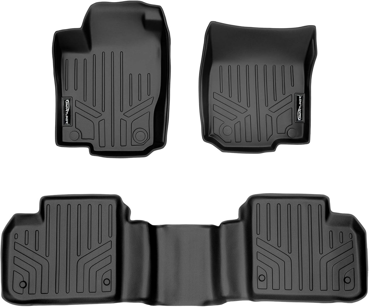 MAXLINER Floor Mats 2 Row Liner Set Black for 2012-2018 Mercedes Benz ML/GL/GLE/GLS Series