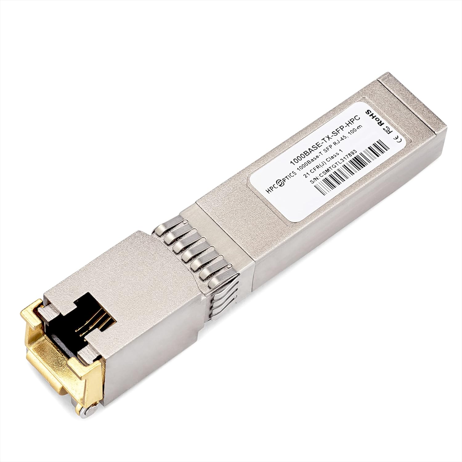 Compatible with NVIDIA MC3208411-T 1000BASE-T Copper SFP Transceiver