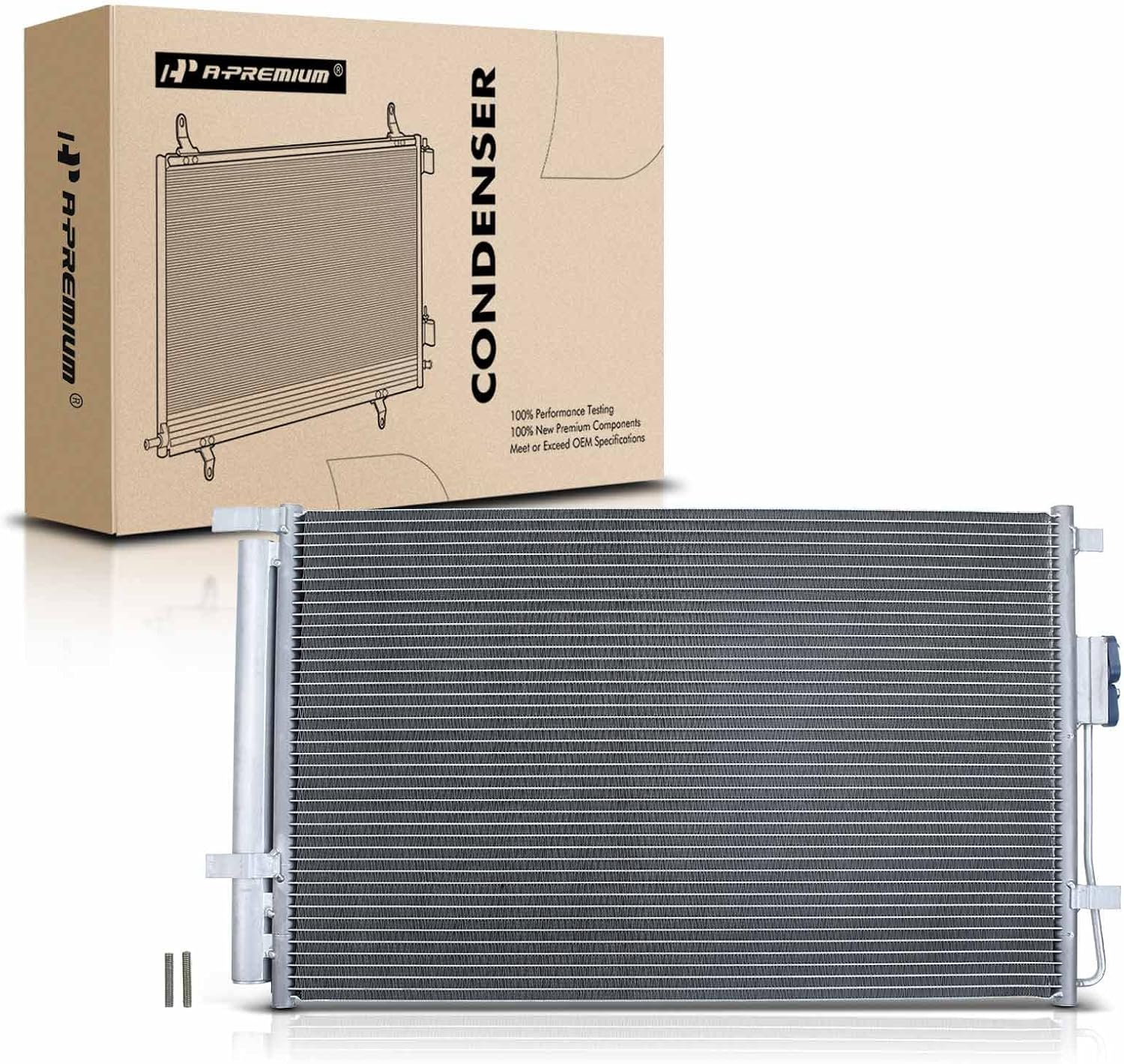 A-Premium Air Conditioning A/C Condenser Compatible with Kia Sorento 2016-2020 2.4L 3.3L, Replace#97606C6500