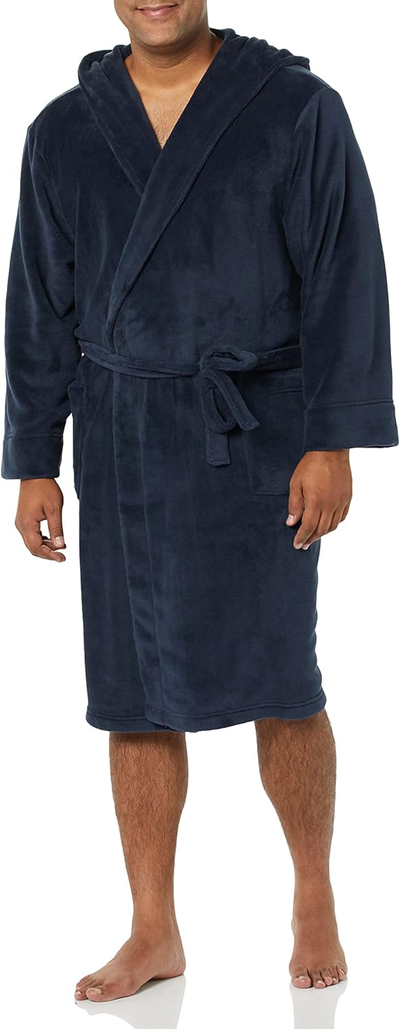 Amazon Essentials Men’s Mid-Length Plush Robe