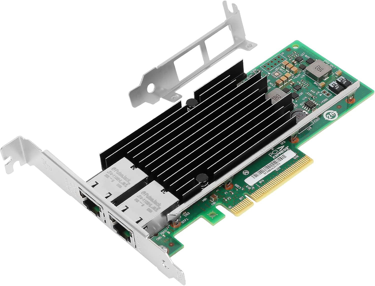 10Gb PCI-E NIC Network Card for Intel X540-T2,100MbE/1GbE/10GbE Copper Dual RJ45 Ports, with Intel X540 Chip,10GbE PCI Express 2.1 X8 Ethernet Adapter Support Windows/Linux/VMware