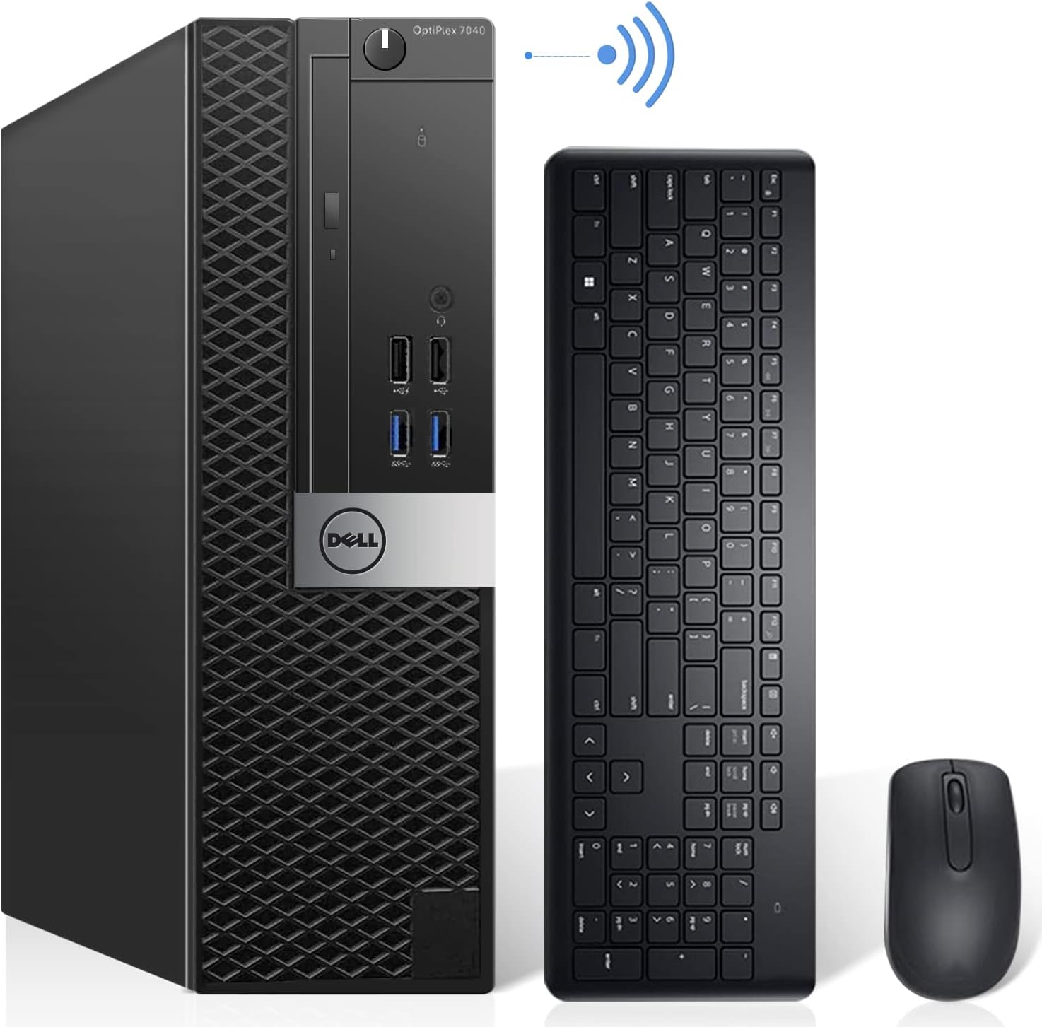 Dell OptiPlex 7040 SFF Desktop Computer PC Intel Quad Core i7-6700 3.20GHz AX200 Built-in WiFi 6 Bluetooth 32GB DDR4 512GB NVMe M.2 SSD 2TB HDD HDMI Wireless Keyboard & Mouse Windows10 Pro (Renewed)