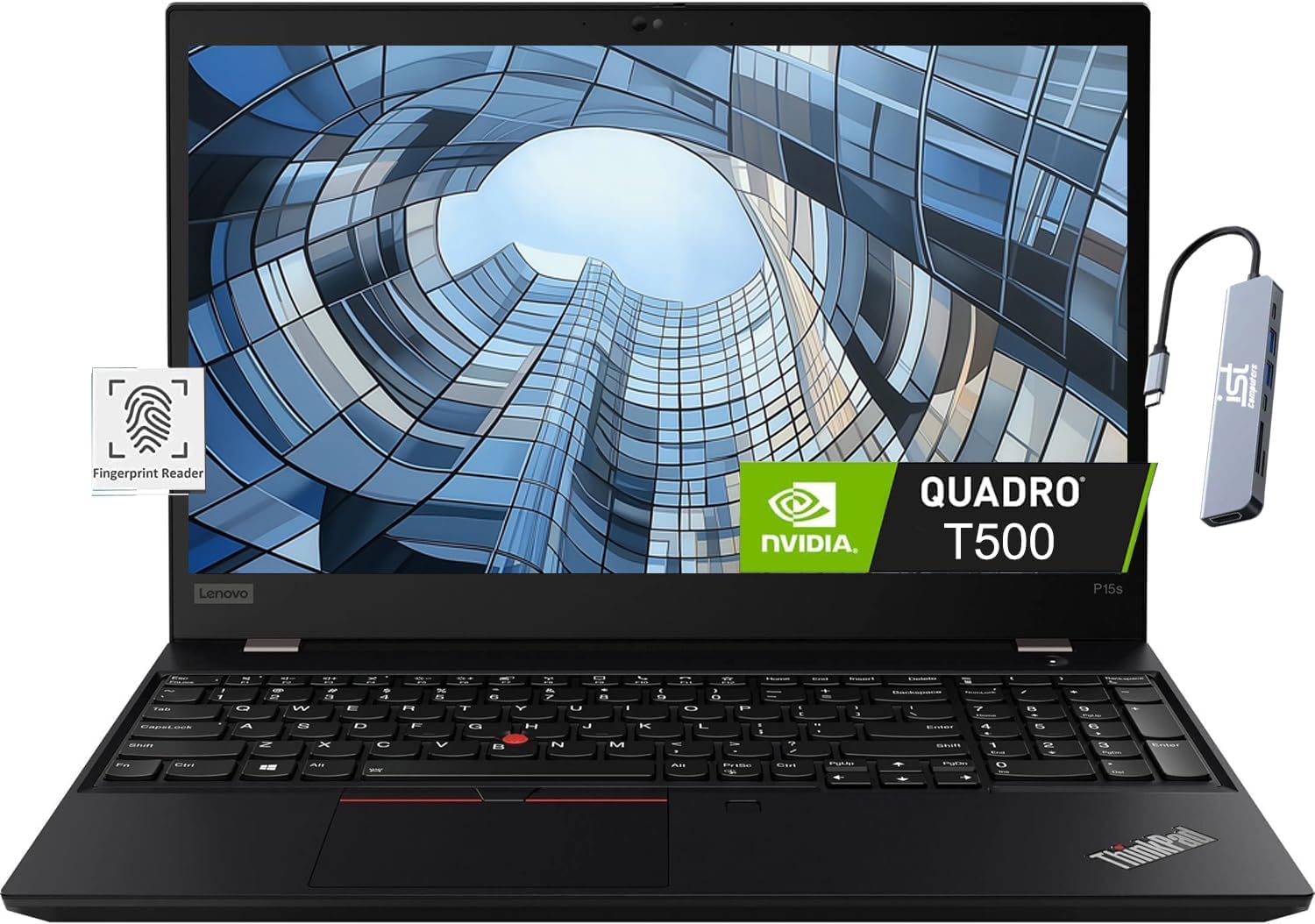 Lenovo ThinkPad P15s 15.6″ FHD Mobile Workstation Laptop (NVIDIA Quadro T500 4GB Graphics, 16GB RAM, 512GB SSD, Intel Core i5 (> i7-1065G7)) Fingerprint, Wi-Fi 6, Webcam, IST Hub, Win 11 Pro, Black