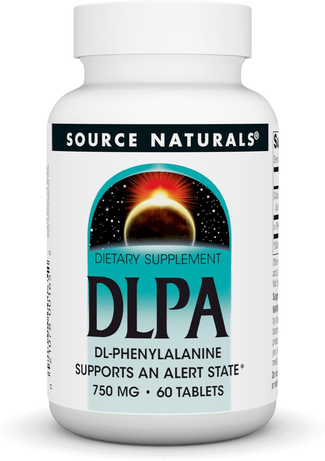 Source Naturals DLPA DL-Phenylalanine* – 750 mg – 60 Tablets