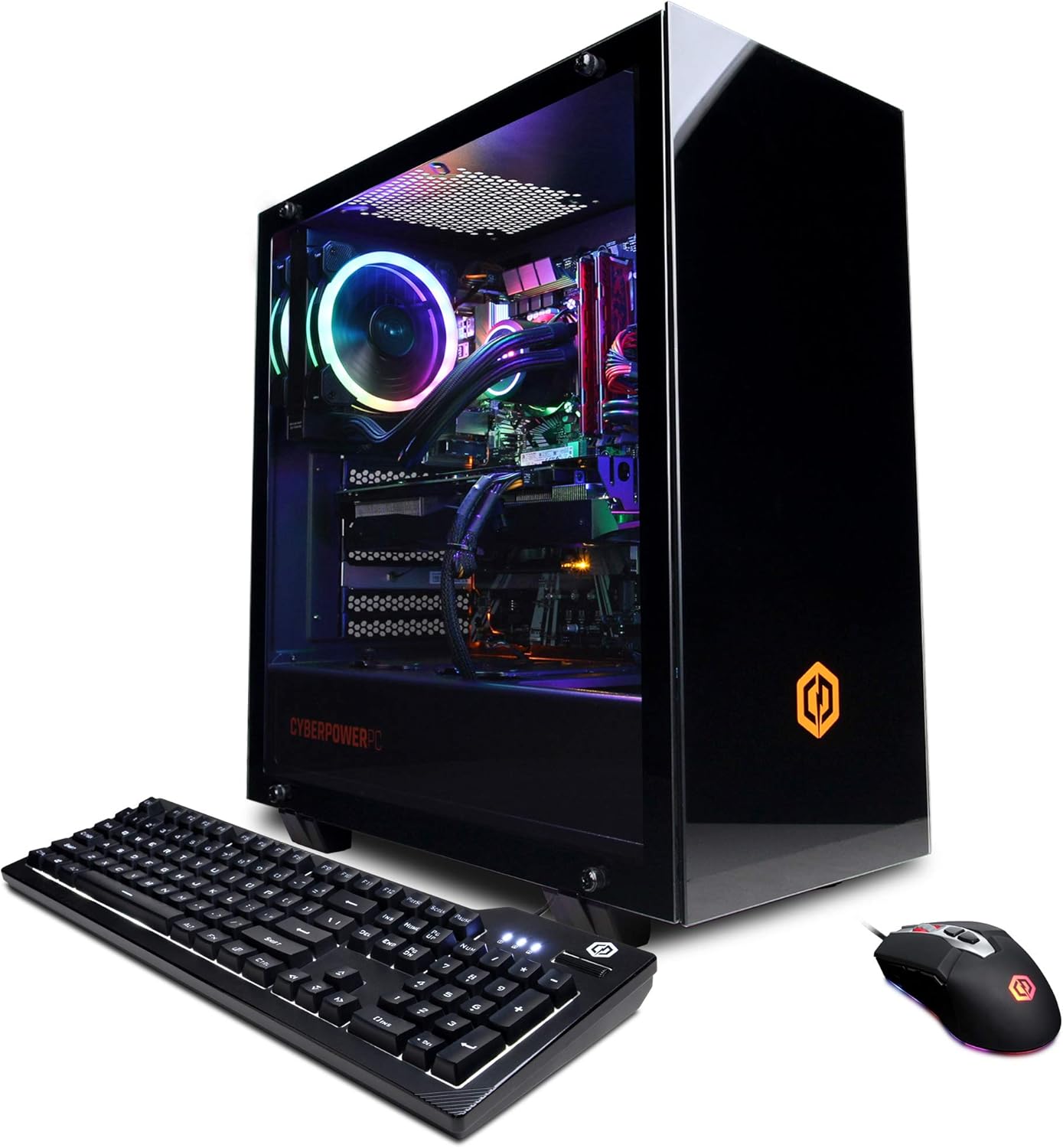 CyberPowerPC Gamer Xtreme VR Gaming PC, Liquid Cool Intel Core i9-10850K 3.6GHz, 16GB DDR4, GeForce RTX 2070 Super 8GB, 1TB PCI-E NVMe SSD, WiFi Ready & Win 10 Home (GXiVR8080A10, Black)