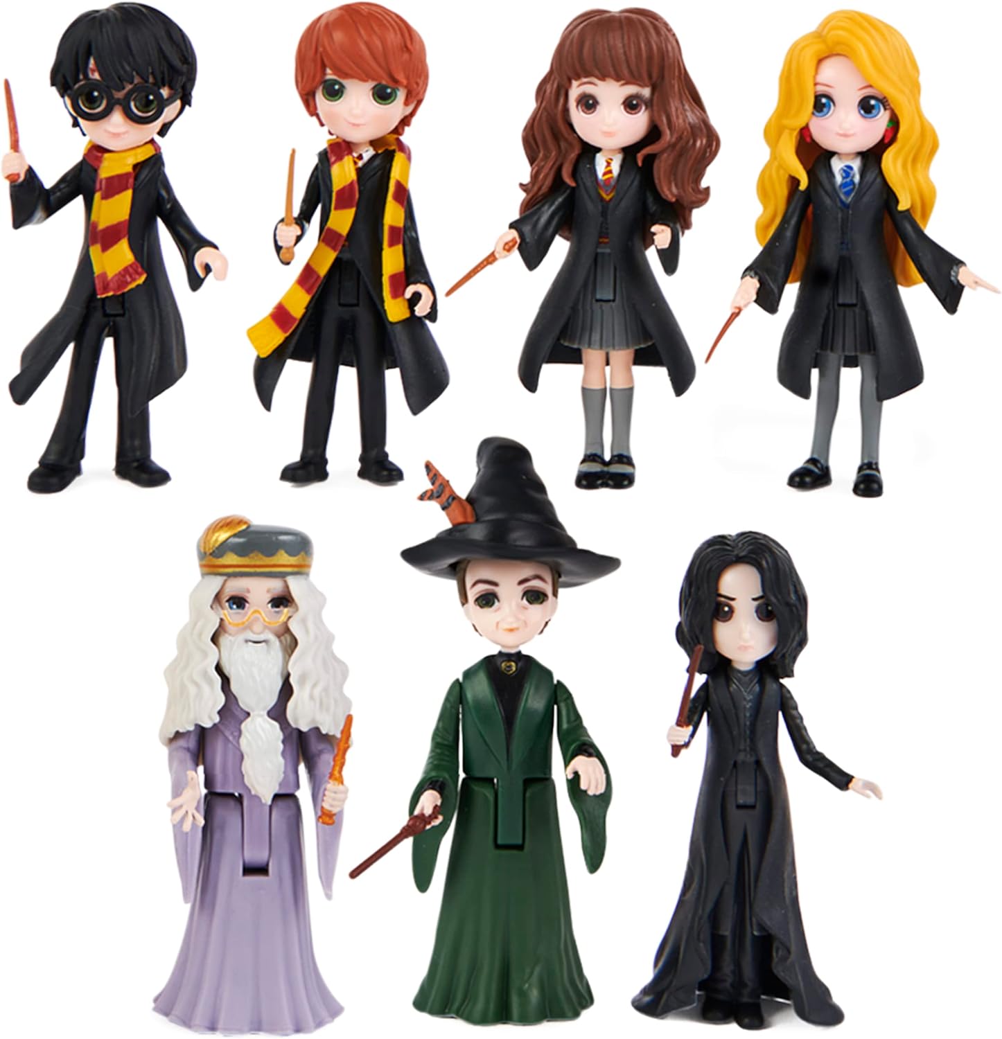 Wizarding World Harry Potter, Magical Minis Collector Set with 7 Collectible 3-inch Toy Figures, Kids Toys for Ages 5 and up