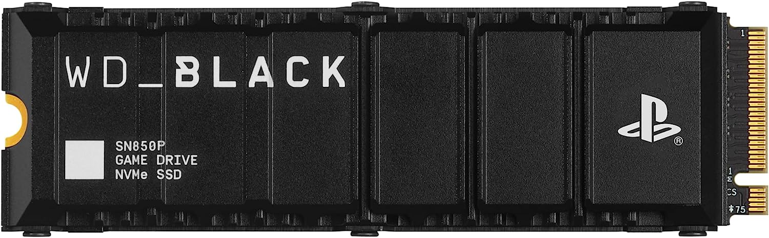 WD_BLACK 2TB SN850P NVMe M.2 SSD Officially Licensed Storage Expansion for PS5 Consoles, up to 7,300MB/s, with heatsink – WDBBYV0020BNC-WRSN