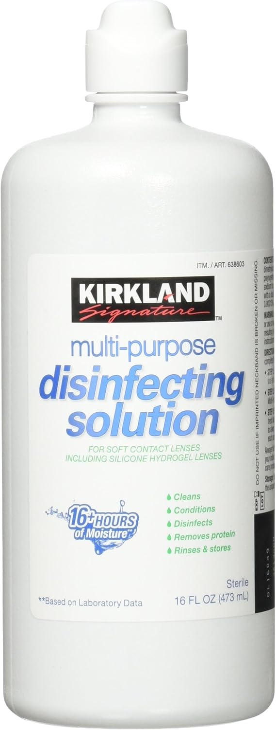 Kirkland Signature Multi-Purpose Disinfecting Solution for Soft Contacts 3pack 16oz each