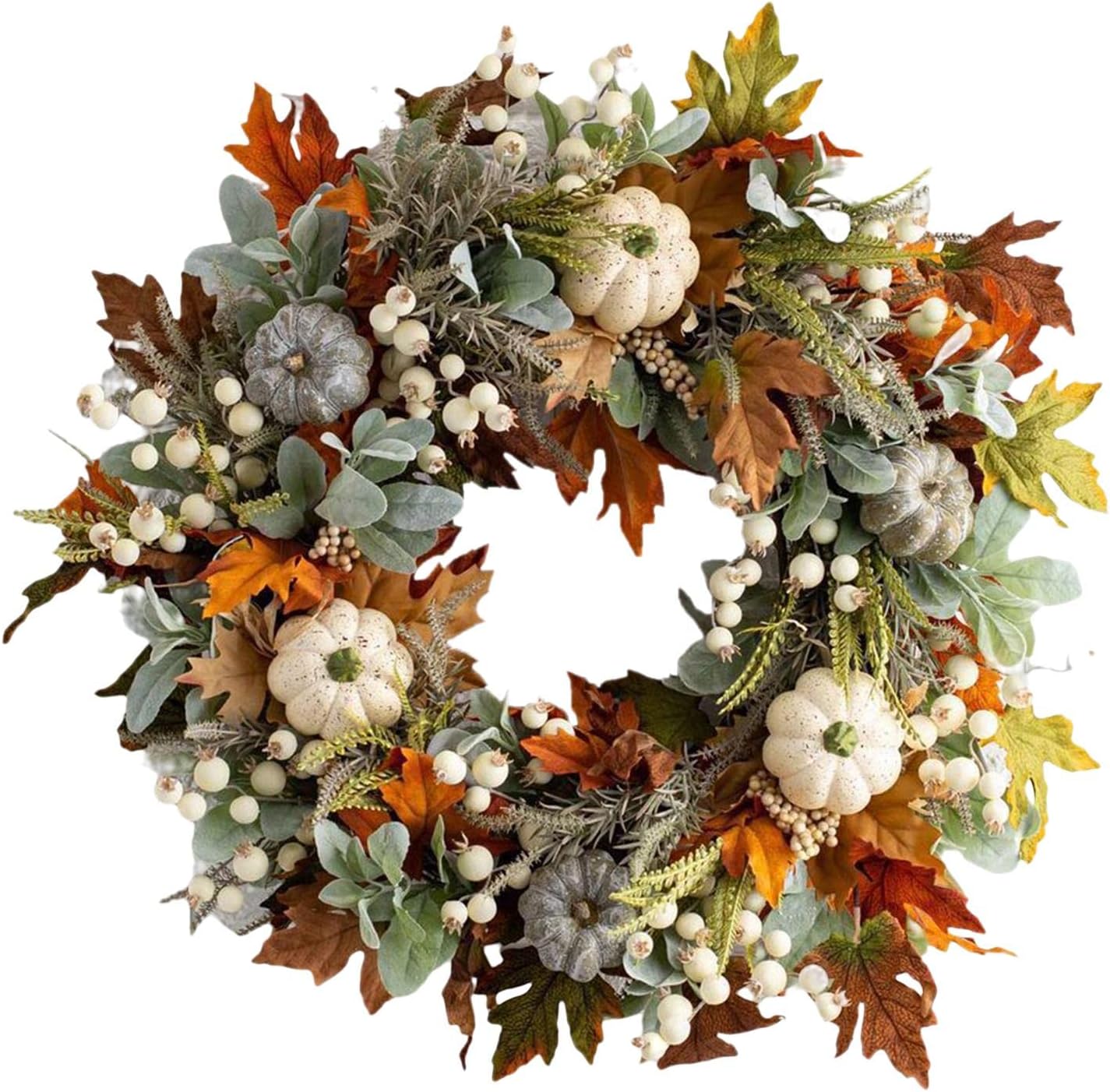 Yajuyi Harvest Season Door Wreath – Easy Maintenance and Storage, 35cmx35cm