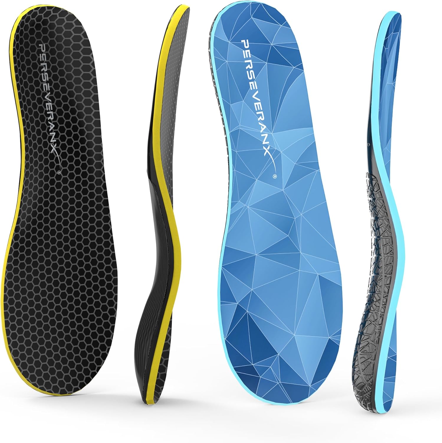 NASA Grade Insoles for Plantar Fasciitis for Women and Men – High Arch Support Insoles Men Bundle – Orthotics Inserts for Men with Adaptive & Responsive Cushioning for Stability and Comfort