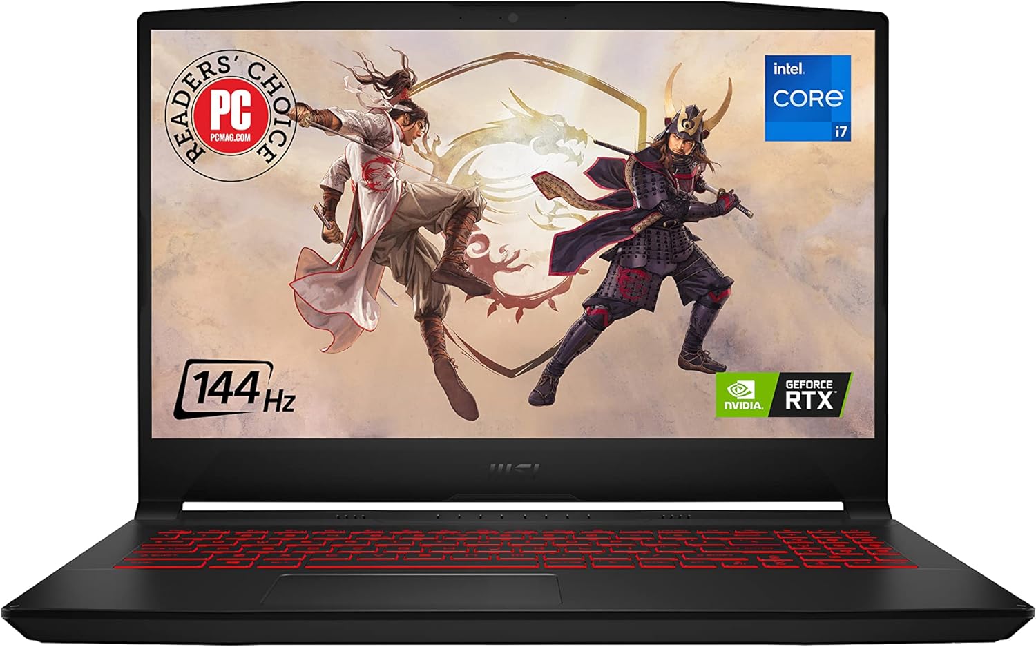 MSI Katana GF66 15.6″ 144Hz FHD Gaming Laptop: Intel Core i7-12650H RTX 3050 Ti 16GB 512GB NVMe SSD, Type-C USB 3.2 Gen 1, High-ResoluTion Audio, Cooler Boost 5, Win11 Home: Black 12UD-436