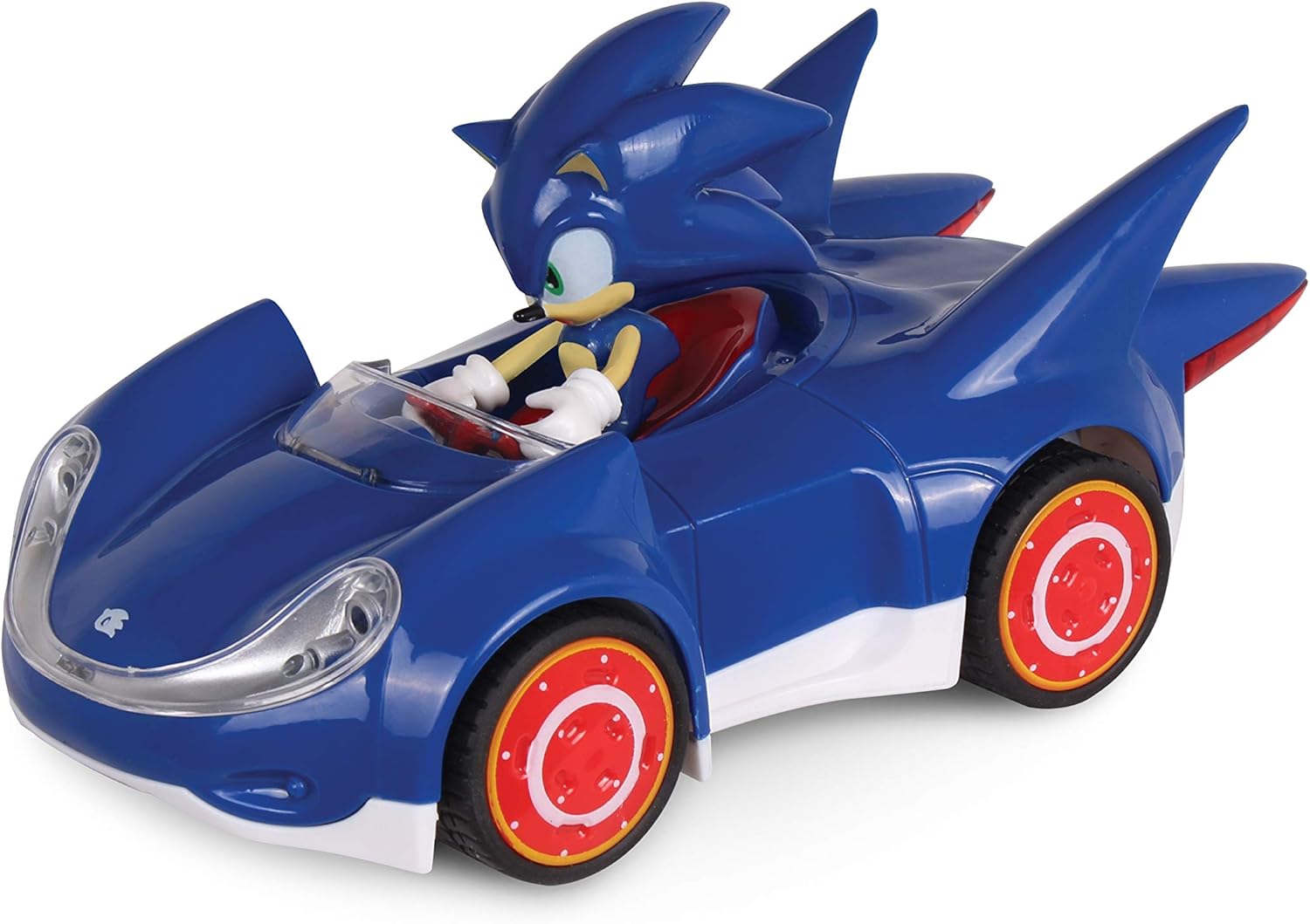 NKOK Sonic The Hedgehog All Stars Racing Pull Back Action, Video Game Legend, Speed Star by Tails, No Batteries Required, Pull Back – Release – and Watch it go, Great Gift