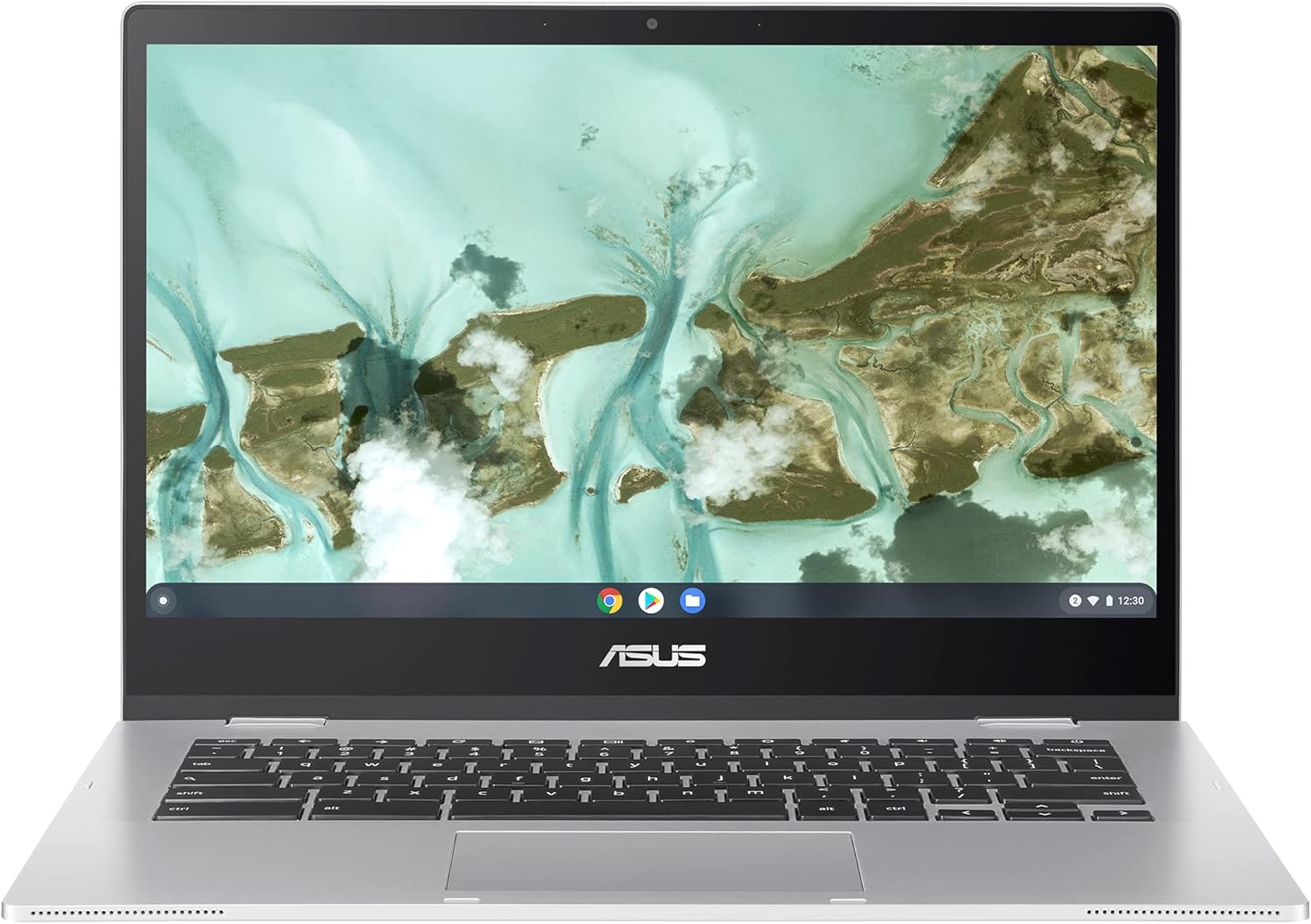 ASUS Chromebook CX1, 14″ FHD, Intel® Celeron N4500 Processor, 64GB Storage, 4GB RAM, ChromeOS, Transparent Silver, CX1400CKA-AS44F