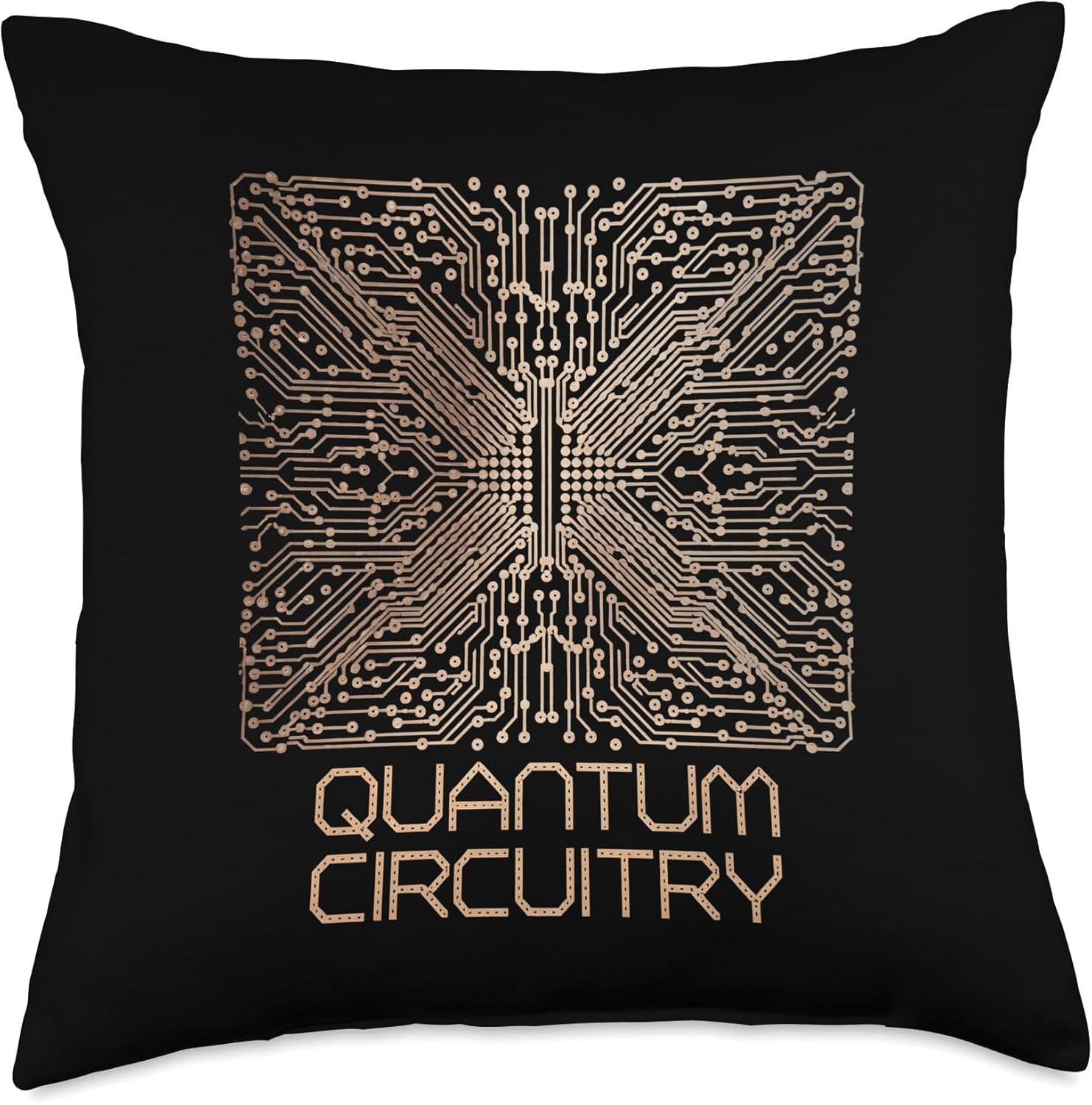 Quantum Circuitry AI Artificial Intelligence Throw Pillow