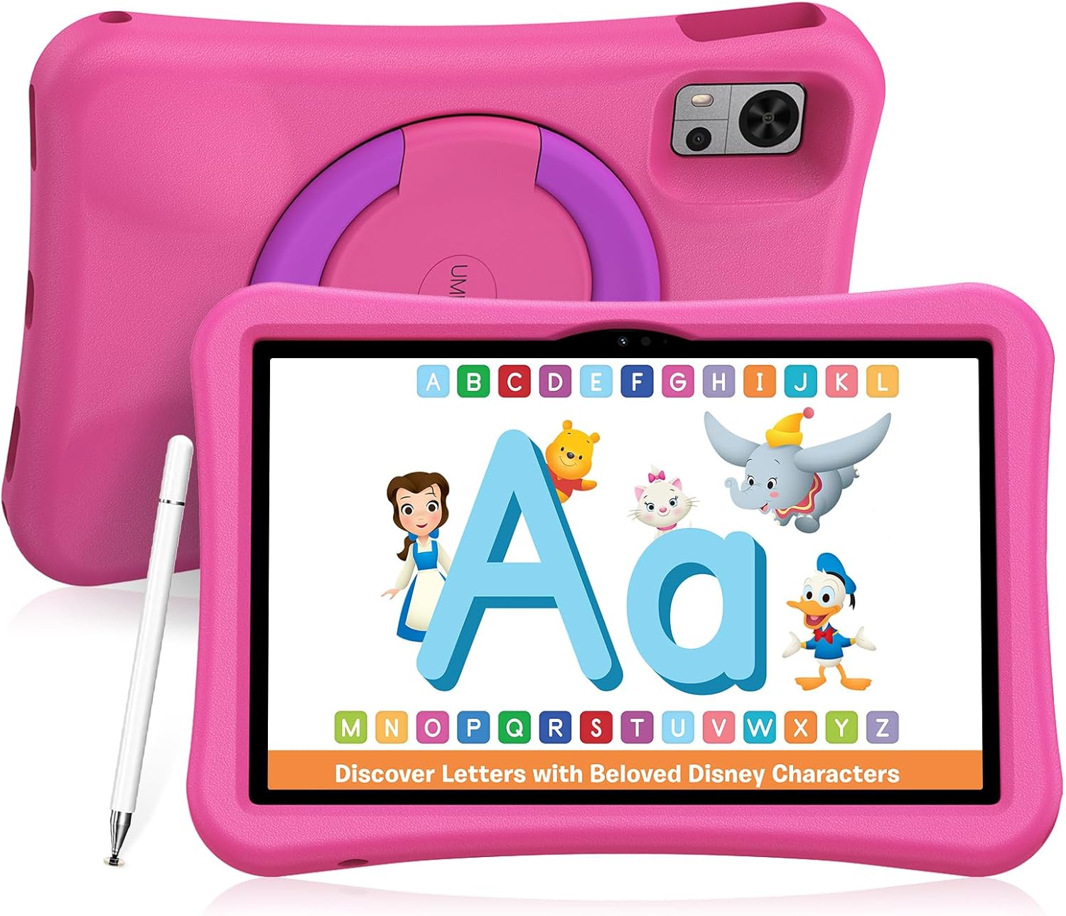 UMIDIGI G5 Tab Kids Tablet, Android 13, 4 4GB 128GB, 10.1in HD, 6000 mAh,Tablet for Child with Candy Pink Case, WIFI5, Parental Control, Dual Camera,Widevine L1,Also an Excellent Business Tablet