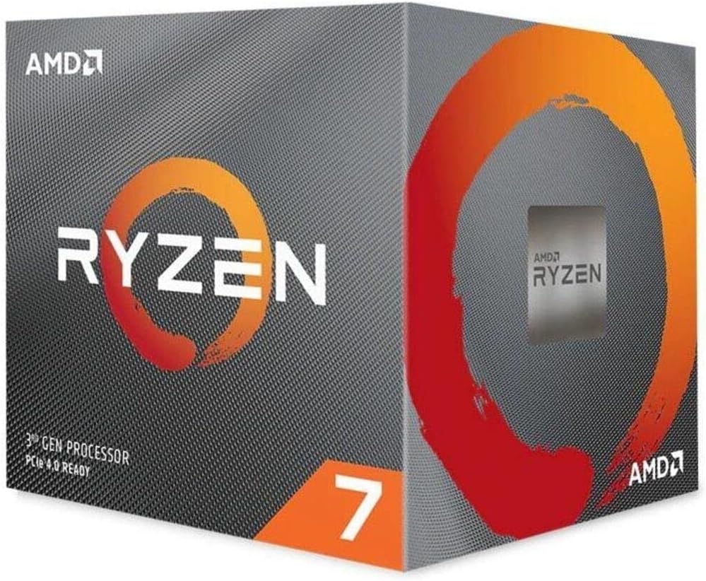 AMD Ryzen 7 3800X 8-Core, 16-Thread Unlocked Desktop Processor with Wraith Prism LED Cooler