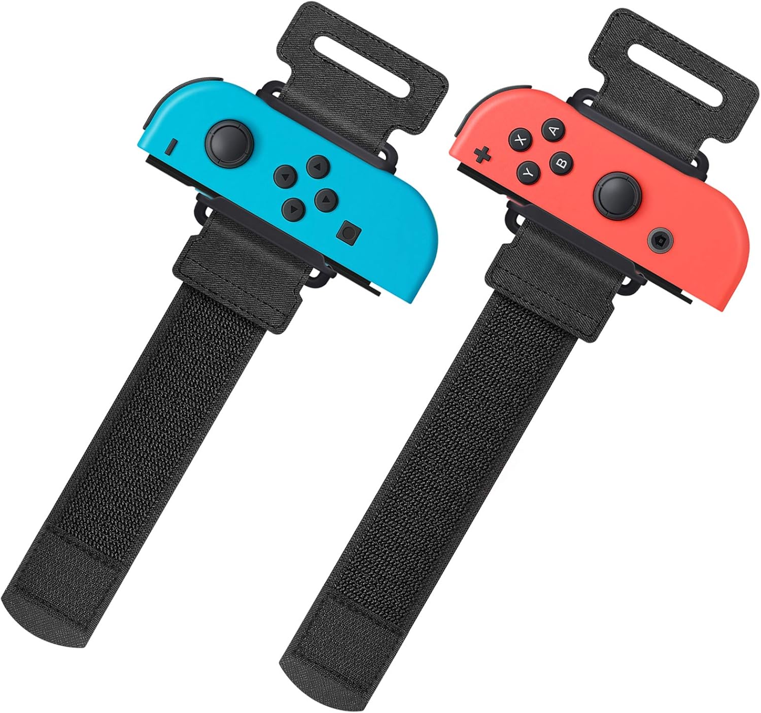 YUANHOT Wrist Bands for Nintendo Switch Just Dance 2025 2024 2023 & Zumba Burn It Up, Adjustable Elastic Straps for Switch & Switch OLED Joy Con Controller, 2 Pack Wristbands for Kid and Adult – Black