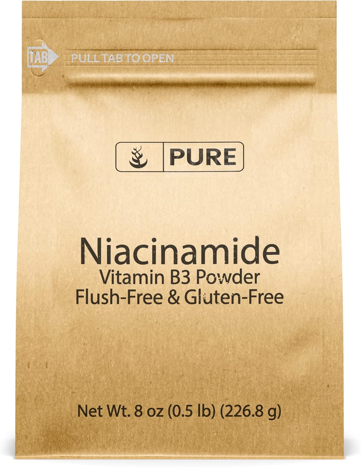 PURE ORIGINAL INGREDIENTS Niacinamide (8oz) Flush-Free Vitamin B3 Powder, Dietary Supplement