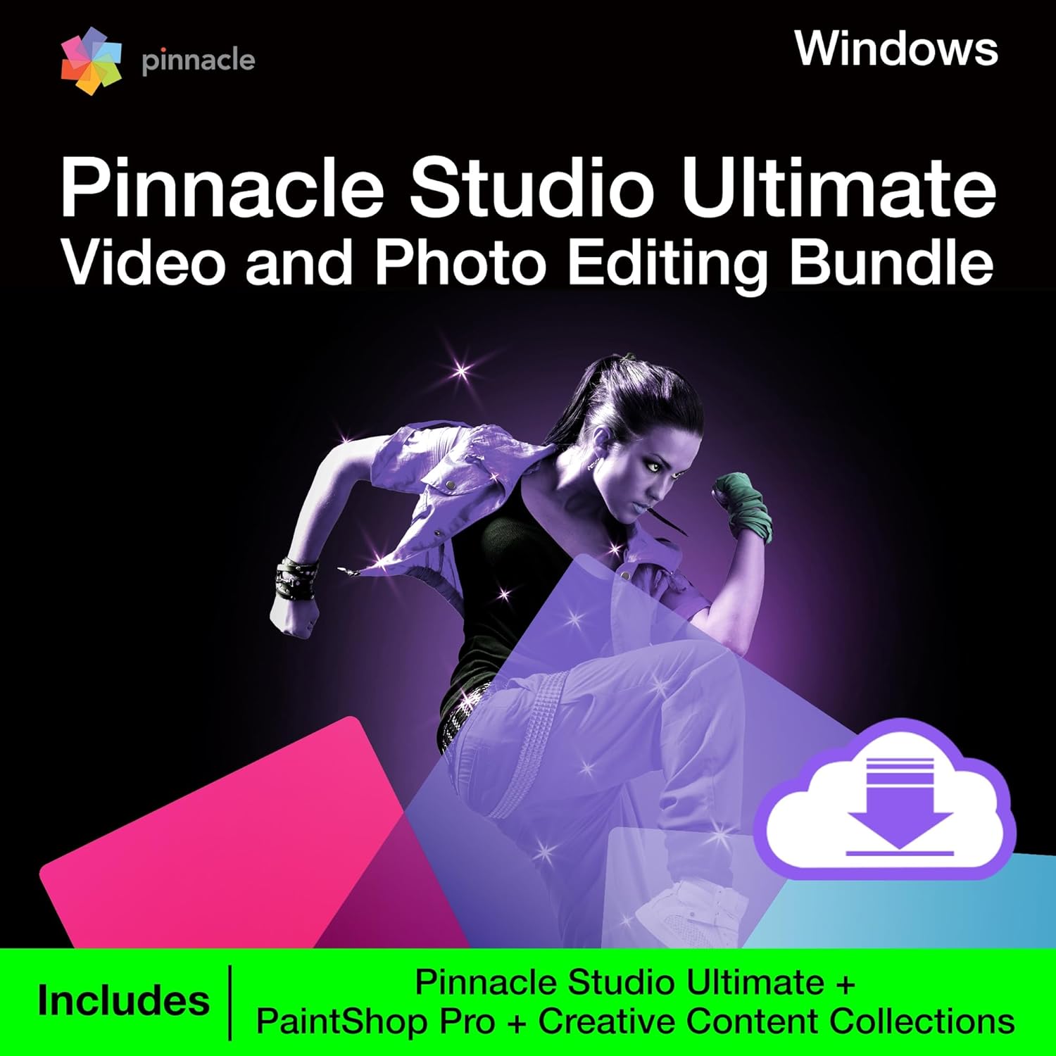 Pinnacle Studio Ultimate Video and Photo Bundle 2023 | Pinnacle Studio 26 Ultimate and PaintShop Pro 2023 plus exclusive collection of motion graphics, overlays, and scripts | [PC Download]