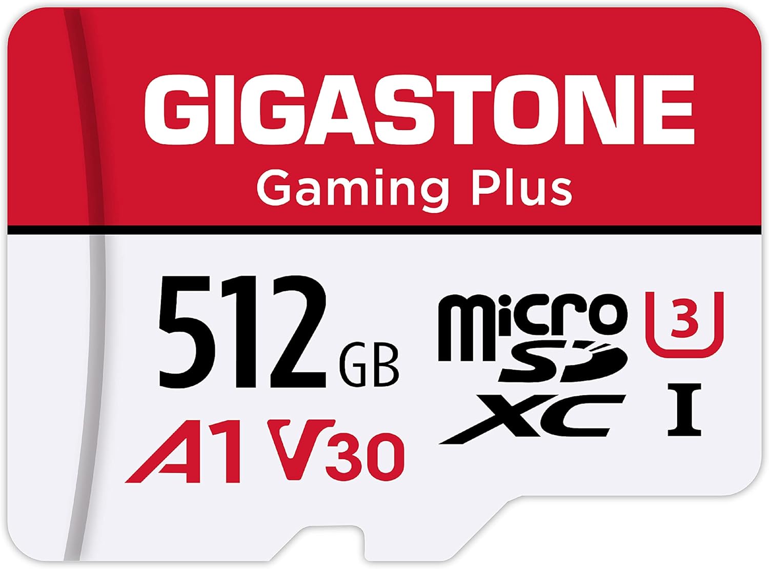 GIGASTONE 512GB Micro SD Card, Gaming Plus, MicroSDXC Memory Card for Nintendo-Switch, Wyze, GoPro, Dash Cam, Security Camera, 4K Video Recording, UHS-I A1 U3 V30 C10, up to 100MB/s, with Adapter