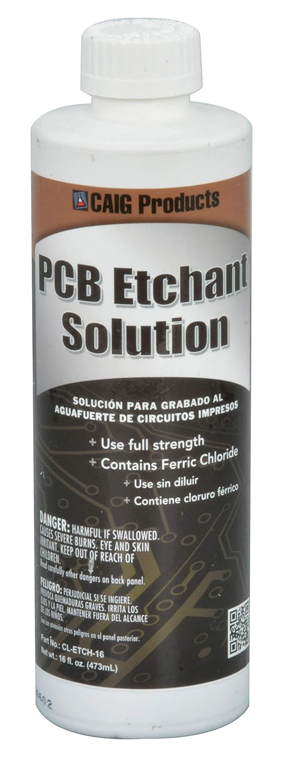 CL-ETCH-16 Ferric Chloride PCB Etchant Solution 16oz Bottle