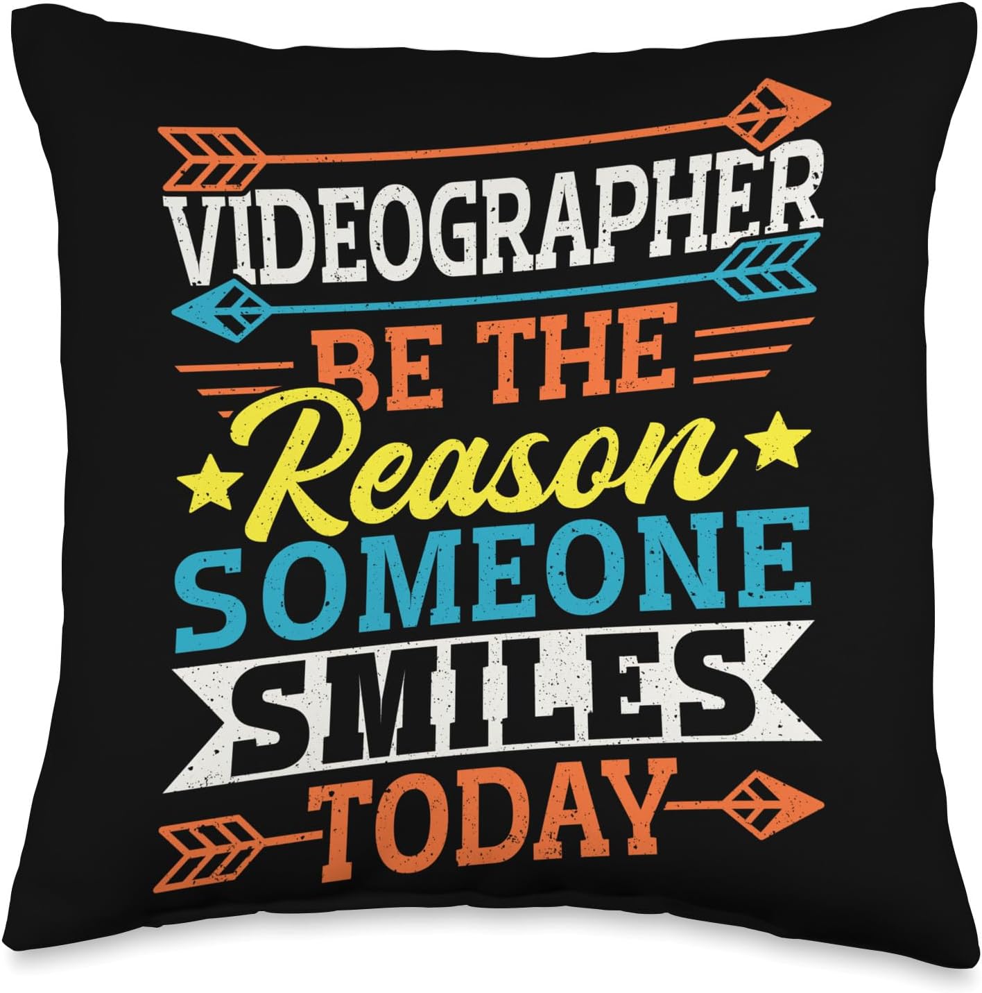 Virtual Assistant Be The Reason Someone Smiles Today Throw Pillow, 16×16, Multicolor