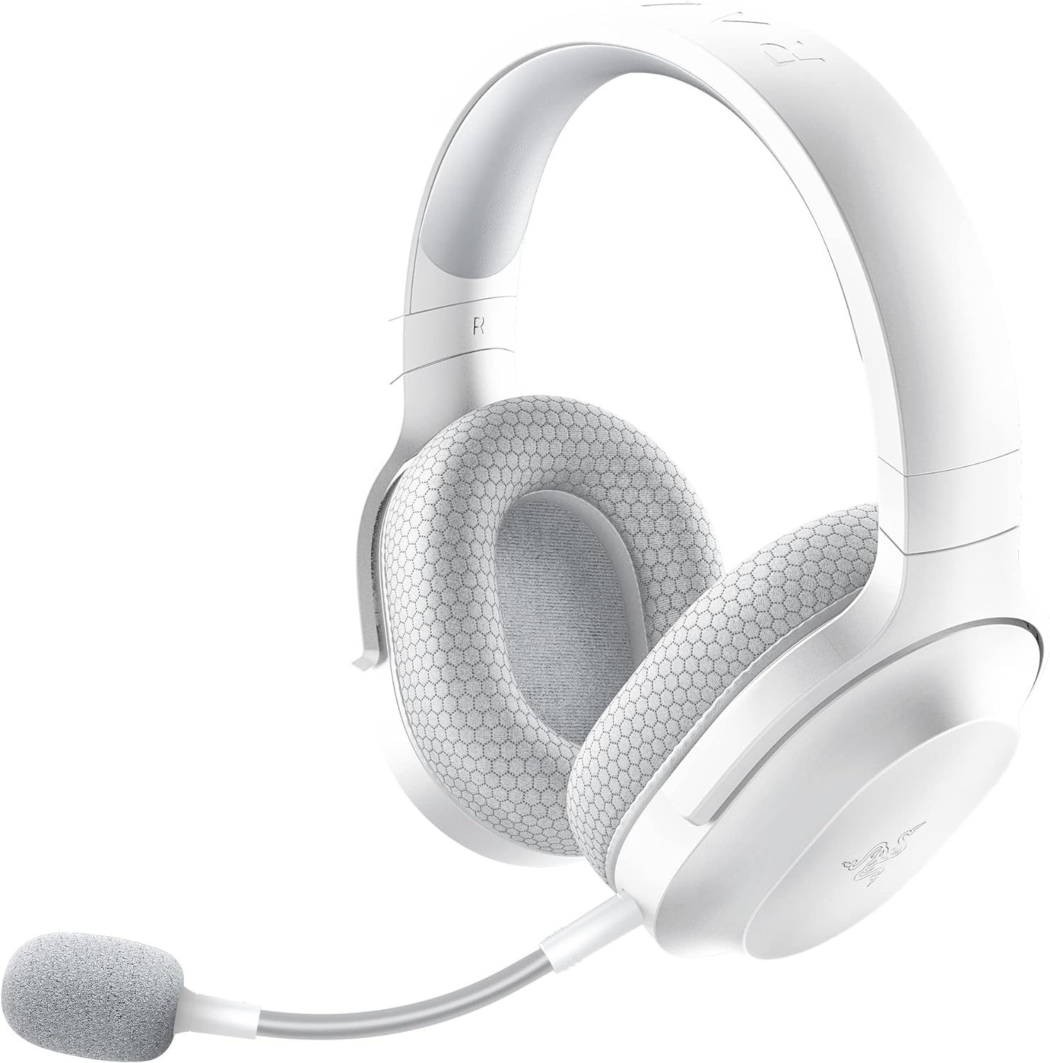 Razer Barracuda X Wireless Gaming & Mobile Headset (PC, PlayStation, Switch, Android, iOS): 2.4GHz Wireless + Bluetooth – Lightweight – 40mm Drivers – Detachable Mic – 50 Hr Battery – Mercury White