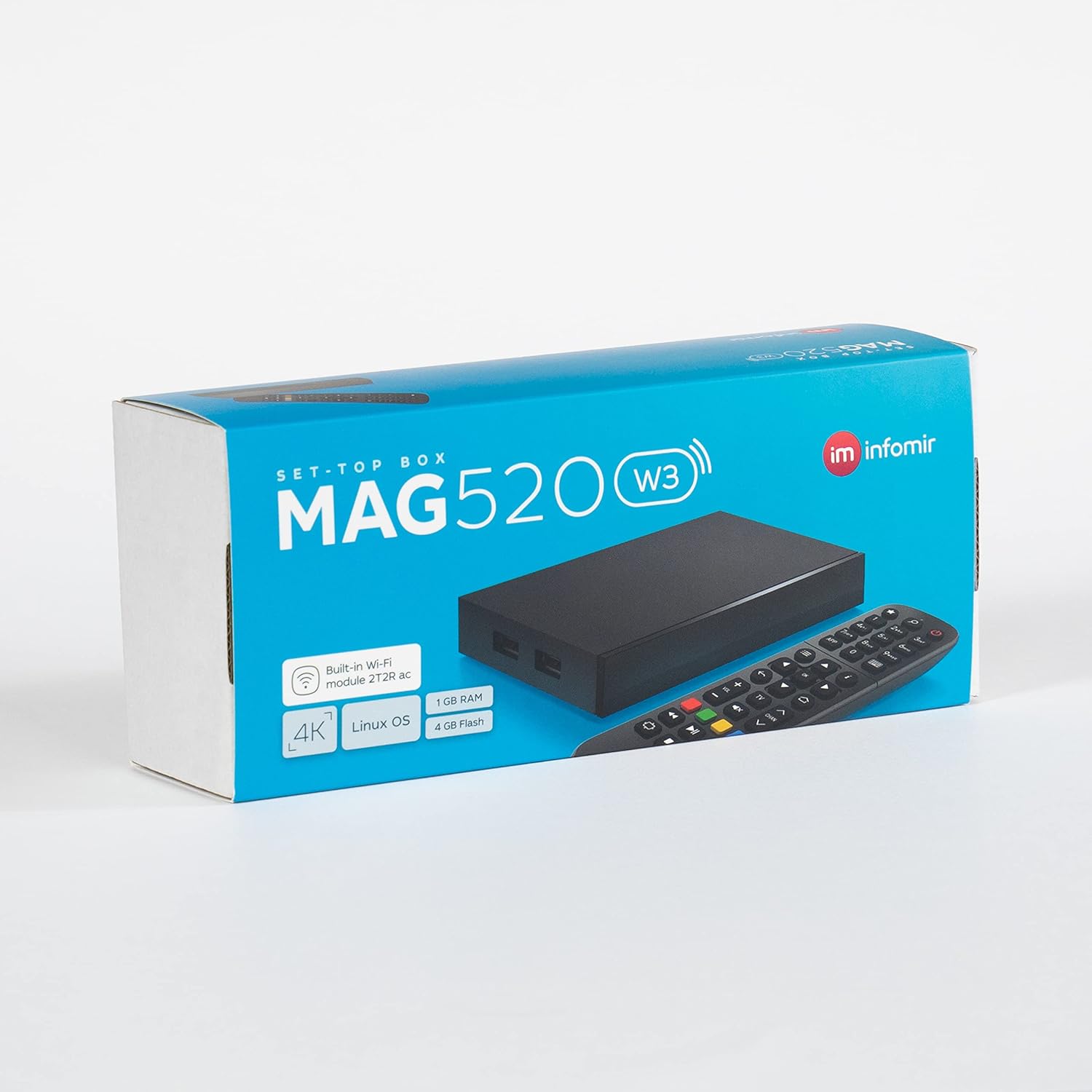 Mag 520 W3 4K HDR, Built-in Dual Band 2.4G/5G WiFi, HDMI Cable (Mag 520W3 is Much Faster Than Old Mag 324w2 and Mag 424W3)