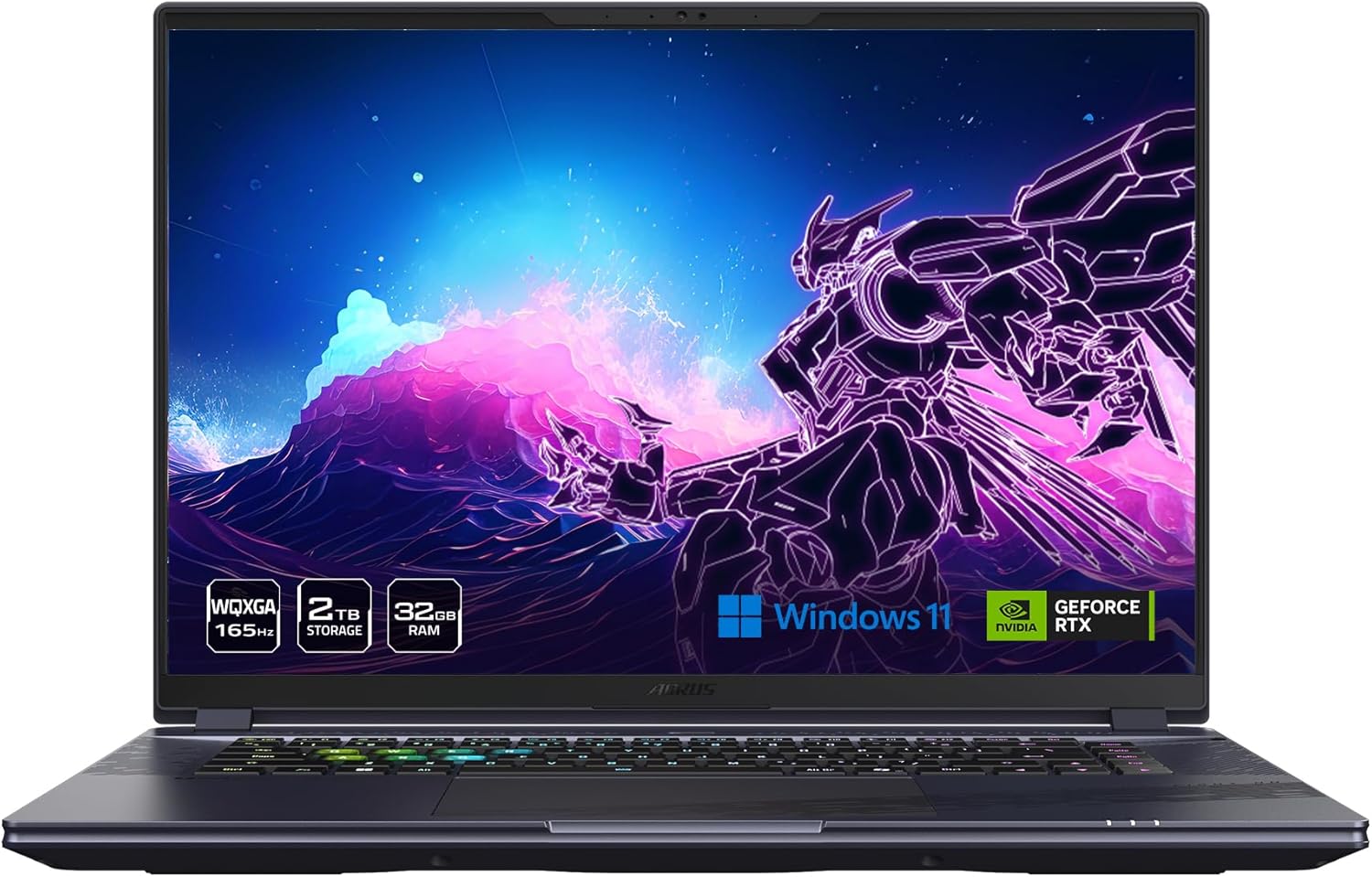 GIGABYTE – AORUS 16X (2024) Gaming Laptop – 165Hz 2560×1600 WQXGA – NVIDIA GeForce RTX 4070 – Intel i9-14900HX – 2TB SSD with 32GB DDR5 RAM – Windows 11 Home AD (AORUS 16X ASG-63USC65SH)