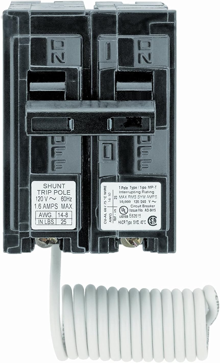 Siemens Q12000S01 120-Volt type MP-T 20-Amp Circuit Breaker with 120-Volt Shunt Trip Single pole