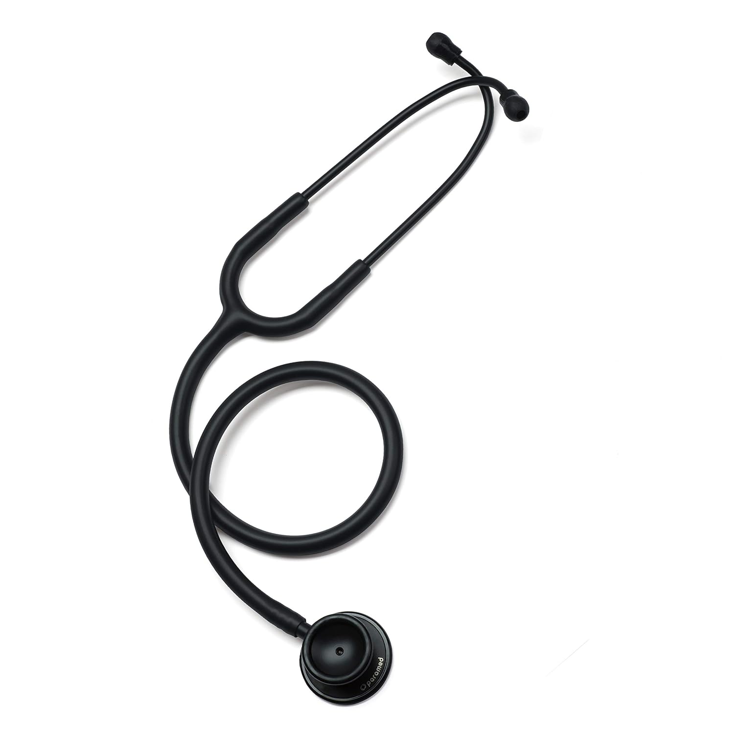 Paramed Stethoscope – Classic Dual Head – for Doctors, Nurses, Med Students, Professional Pediatric, Medical, Cardiology, Home Use – Extra Diaphragm, 4 Eartips, Accessory Case, Name Tag – 29.5 inch