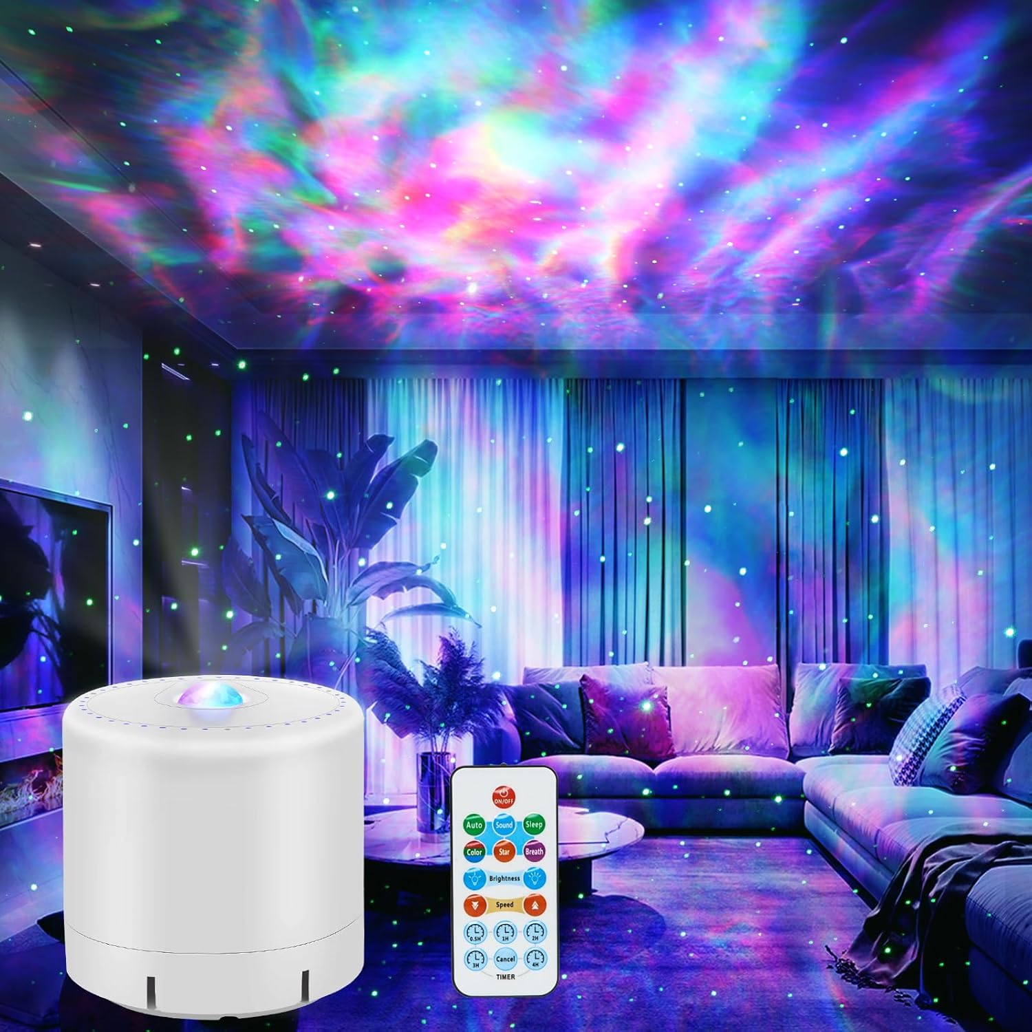 Galaxy Projector,Star Projector with Timer and Remote Control for Adults Bedroom Decoration, Valentine’s Day, Party, Birthday,Star Night Light