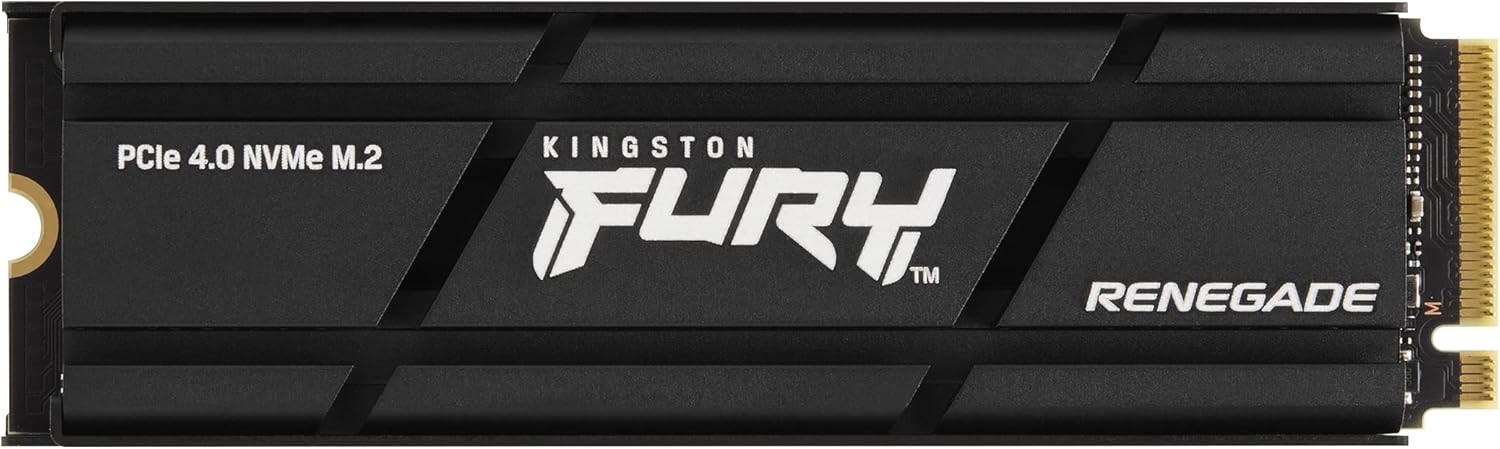 Kingston Fury Renegade 4TB PCIe Gen 4.0 NVMe M.2 Internal Gaming SSD with Heat Sink | PS5 Ready | Up to 7300MB/s | SFYRDK/4000G