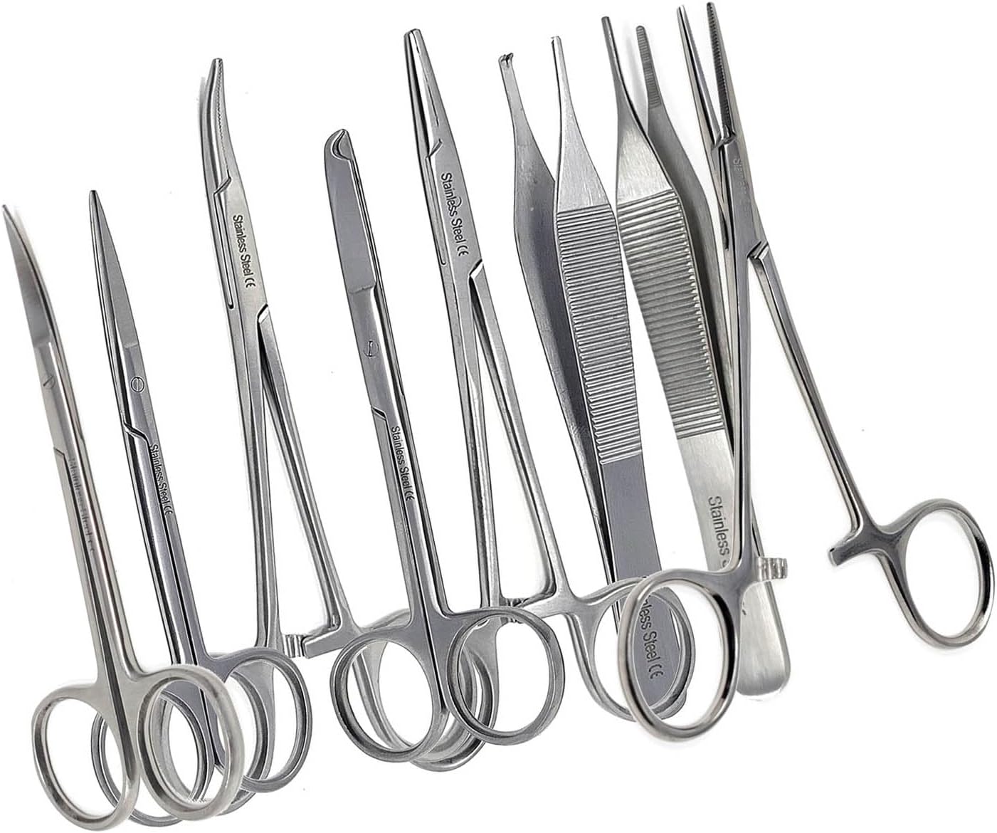 8pc Basic Biology Kit – Stainless Steel Instruments Dissection Dissecting Kit for Frogs Etc – Best for Medical, Biology, Anatomy, Botany & Veterinary Students OR Teachers