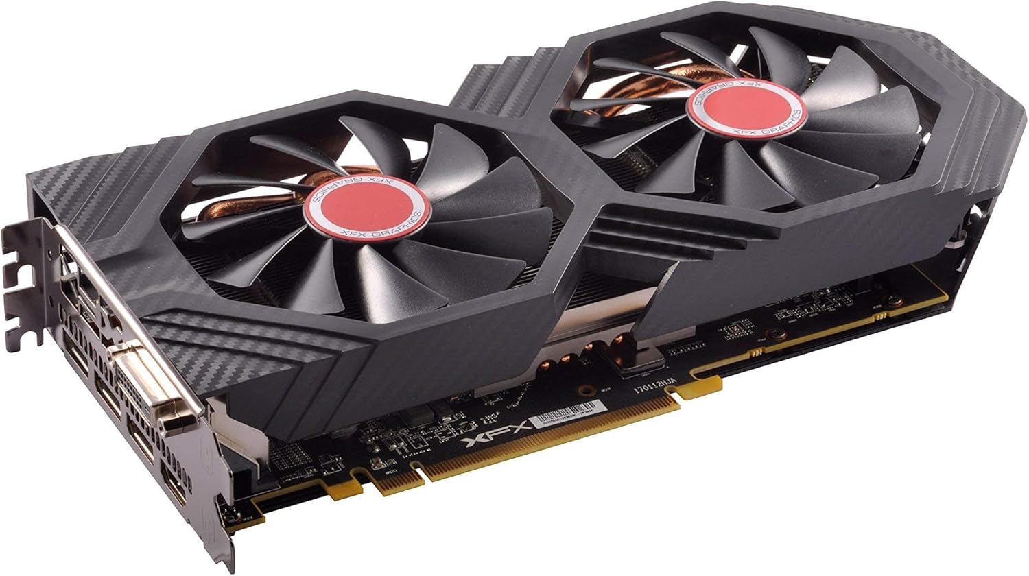 XFX Radeon RX 580 GTS Black Edition 1425MHz OC+, 8GB GDDR5, VR Ready, Dual BIOS, 3xDP HDMI DVI, AMD Graphics Card (RX-580P8DBD6) (Renewed)