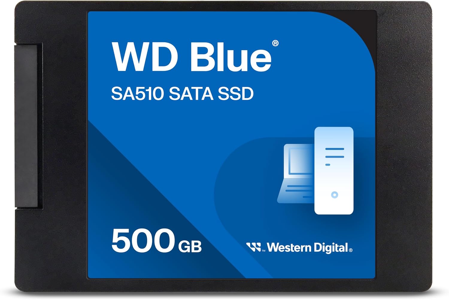 Western Digital 500GB WD Blue SA510 SATA Internal Solid State Drive SSD – SATA III 6 Gb/s, 2.5″/7mm, Up to 560 MB/s – WDS500G3B0A