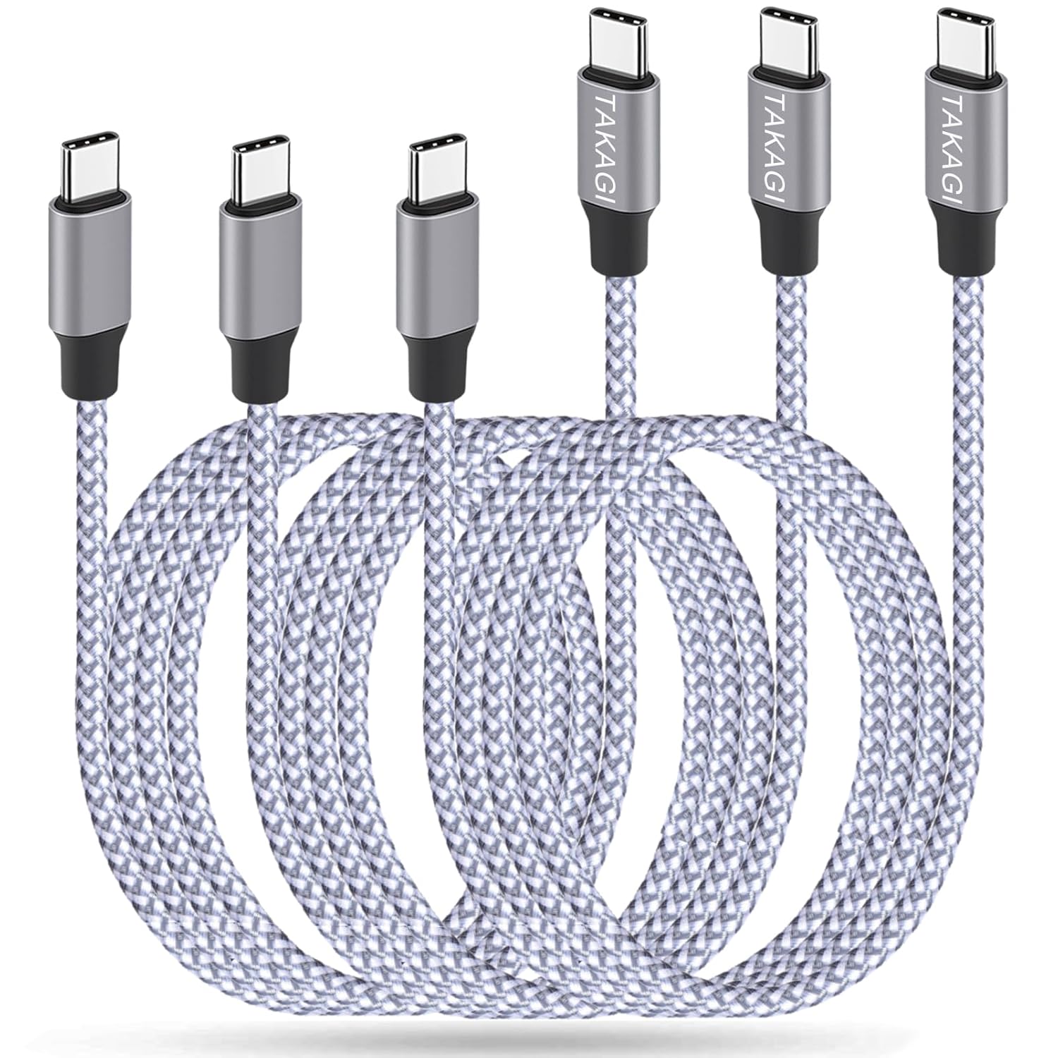 USB C Cable,for iPhone 16 15 Pro Max Fast Charger Cord braided USB C to USB C Cable 60W 6ft 3Pack Data Sync Type C Cable for iPhone 15 16 Plus/iPad Mini 6,Pro 12.9/MacBook Pro/Air 4/5/Galaxy S24/23/22