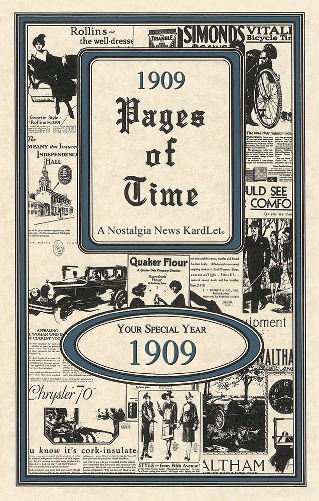 1909 Pages of Time Kardlet (PT1909)