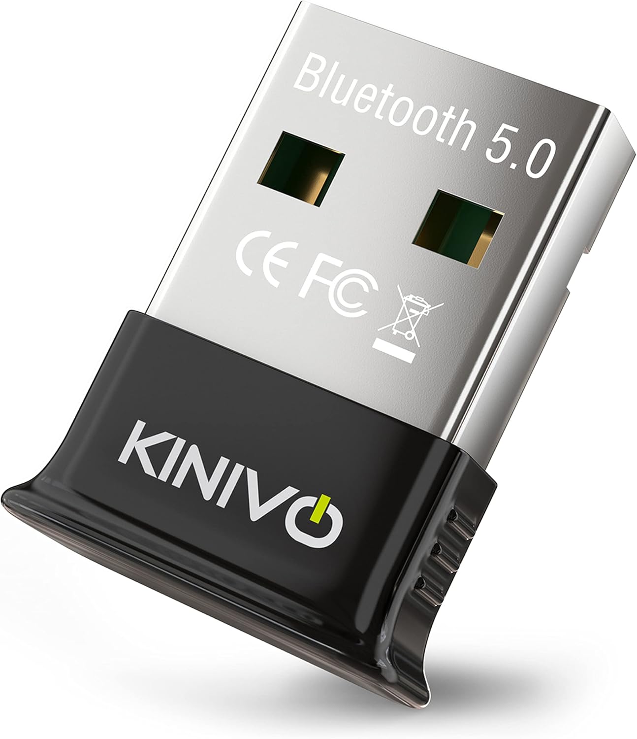 Kinivo USB Bluetooth Adapter for PC BTD500 (BT 5.0, Wireless Dongle Receiver for Windows 11/10/8.1/8) – Compatible with Laptops, Headsets, Speaker, Mouse, Keyboard, Printers