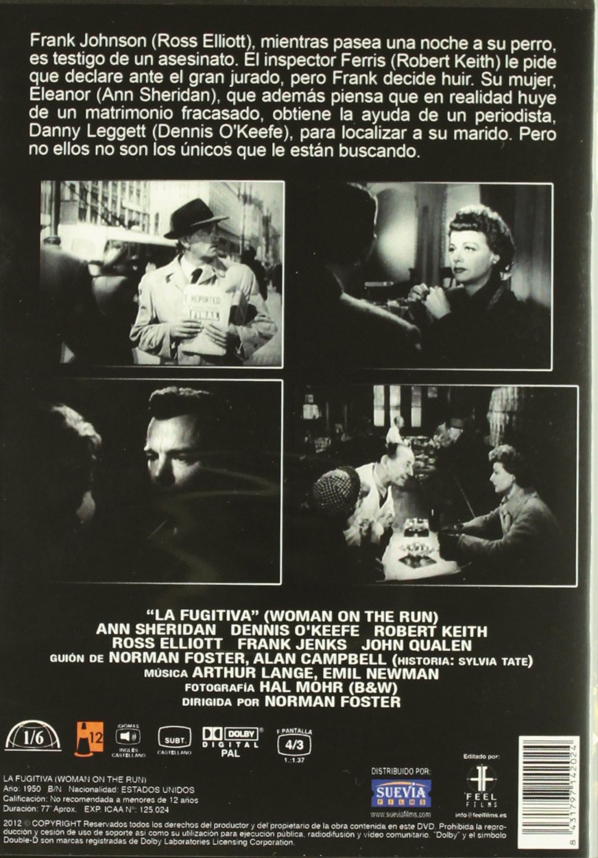 La Fugitiva (Import Movie) (European Format – Zone 2) (2013) Ann Sheridan, Dennis O’Keefe, Robert Keith, Jo