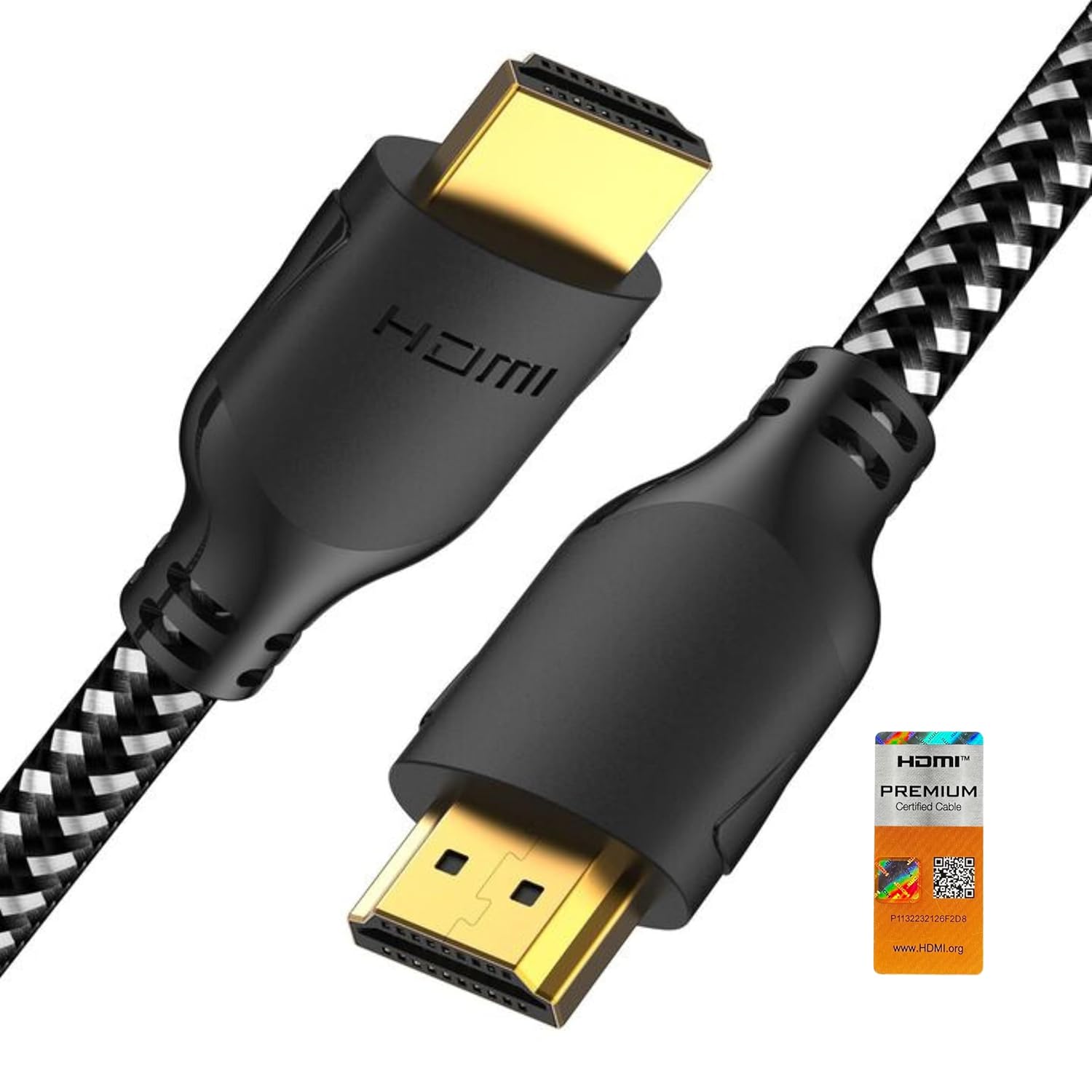 Mindful Design 4K HDMI Cable 10 ft | High Speed HDMI Cables, Braided Nylon & Gold Connectors, 4K @ 60Hz, Ultra HD, 2K, 1080P, ARC & CL3 Rated | for Laptop, Monitor, PS5, PS4, Xbox One, Fire TV, & More