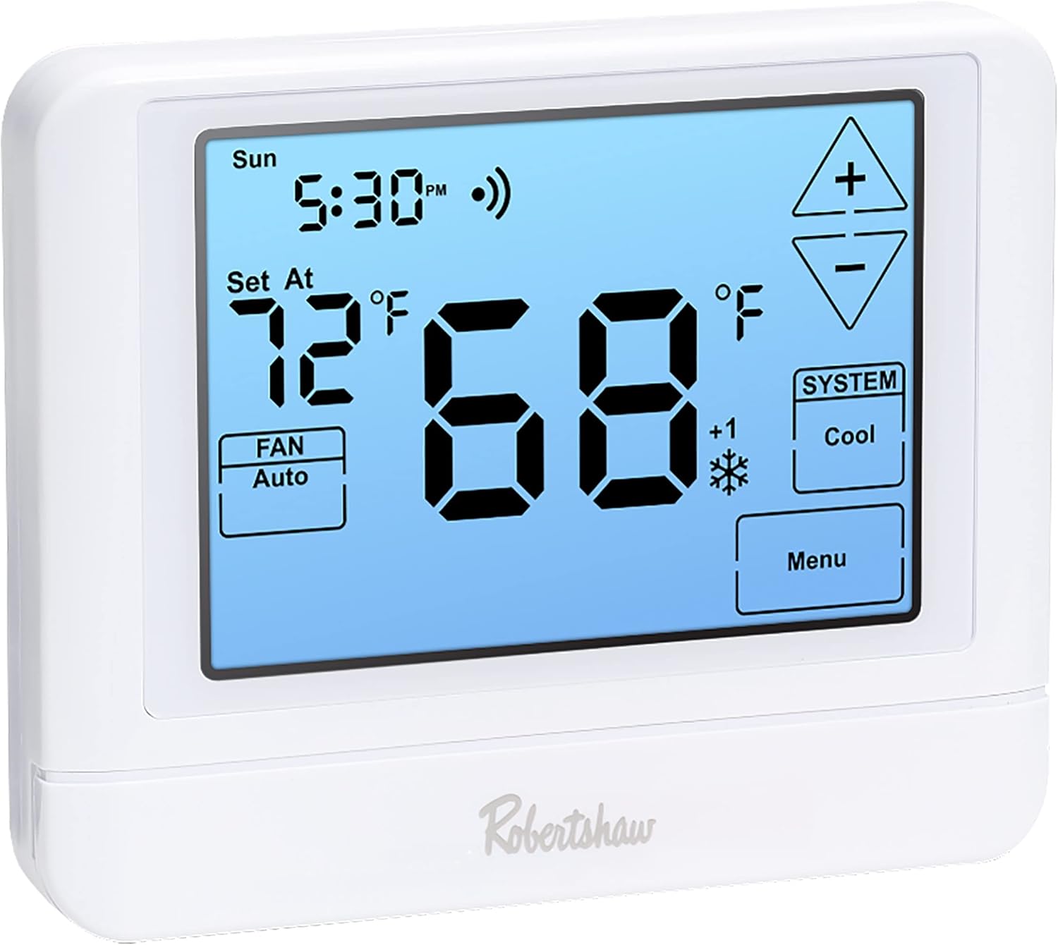 Robertshaw RS10420T Pro Series 7-Day Wi-Fi Programmable Touchscreen Thermostat, Multi-Stage, 4 Heat / 2 Cool…