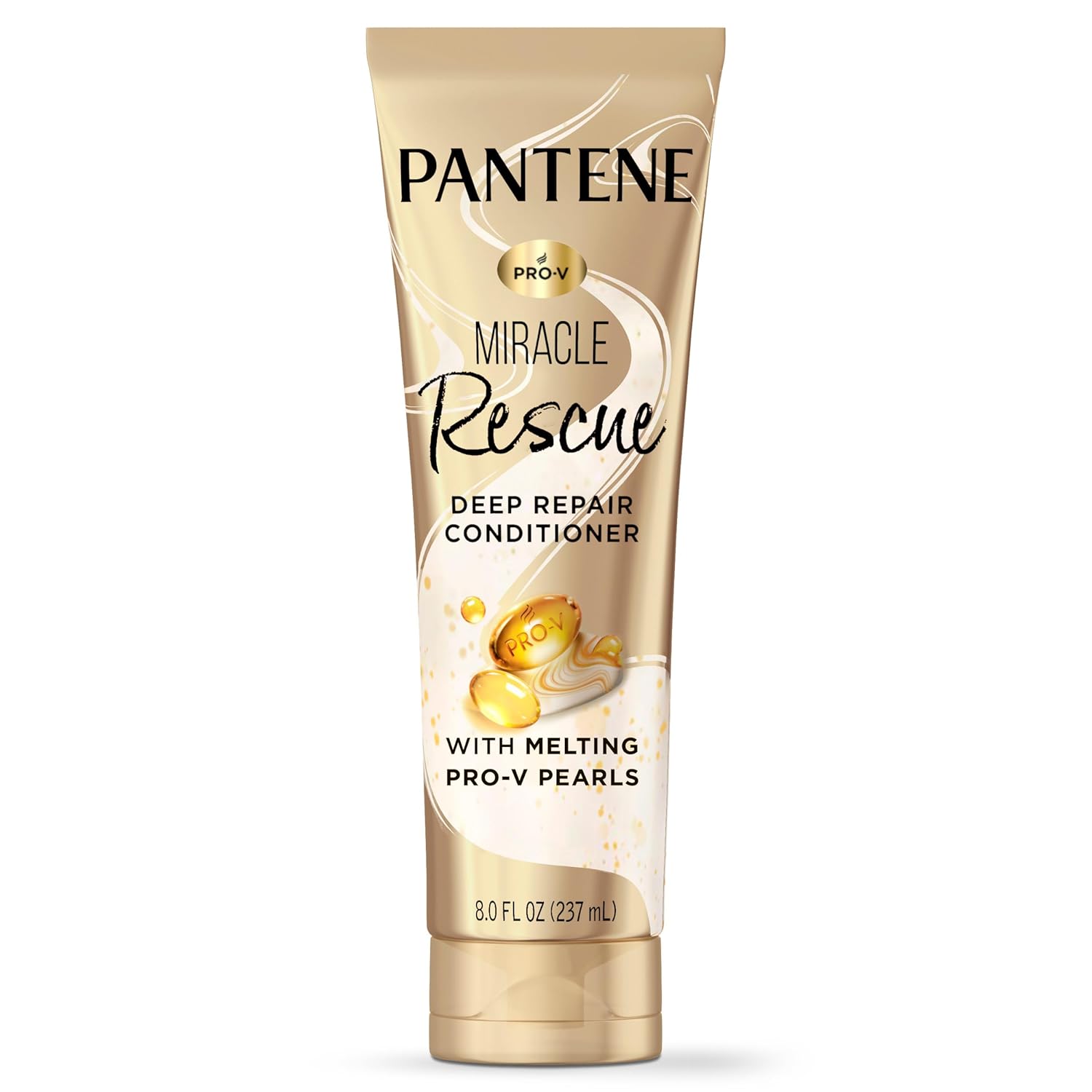 Pantene Miracle Rescue Deep Conditioner – Melting Pro-V Pearls for Dry, Damaged or Color-Treated Hair, Softens and Repairs, 8.0 oz