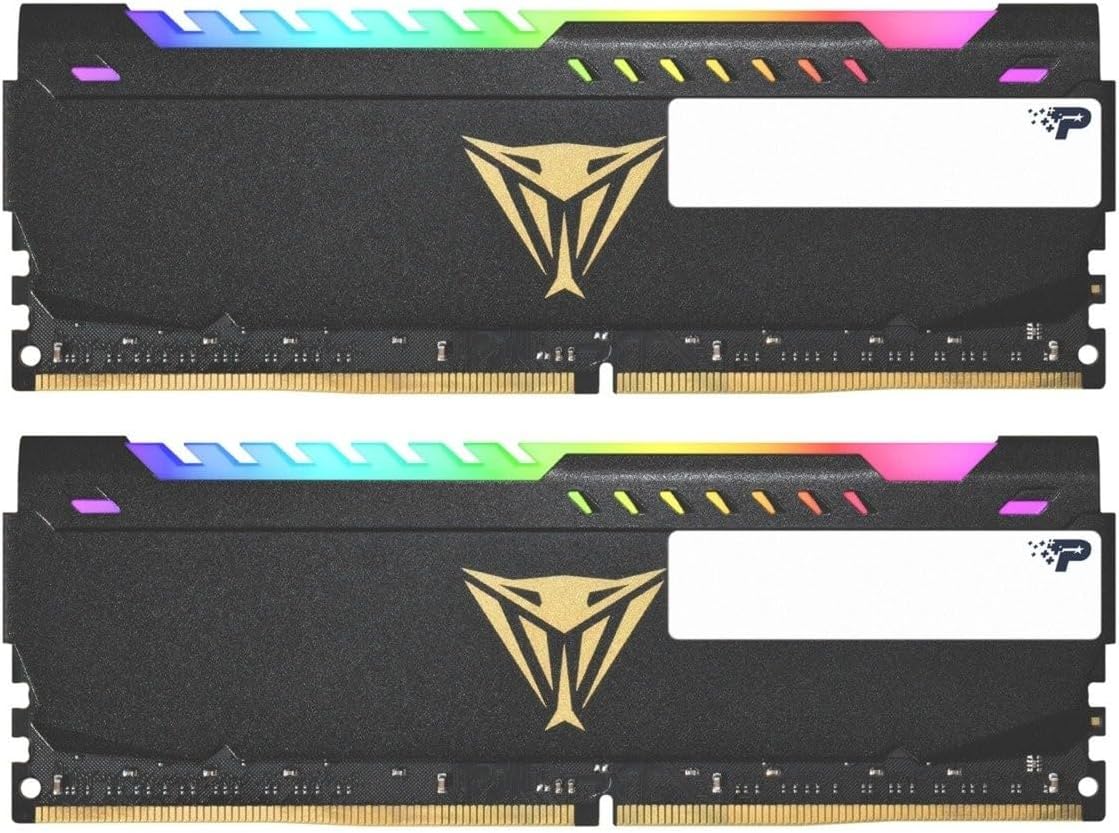 Patriot Viper Steel RGB DDR4 RAM 16GB (2X8GB) 3600MHz CL20 UDIMM Desktop Gaming Memory Kit – PVSR416G360C0K